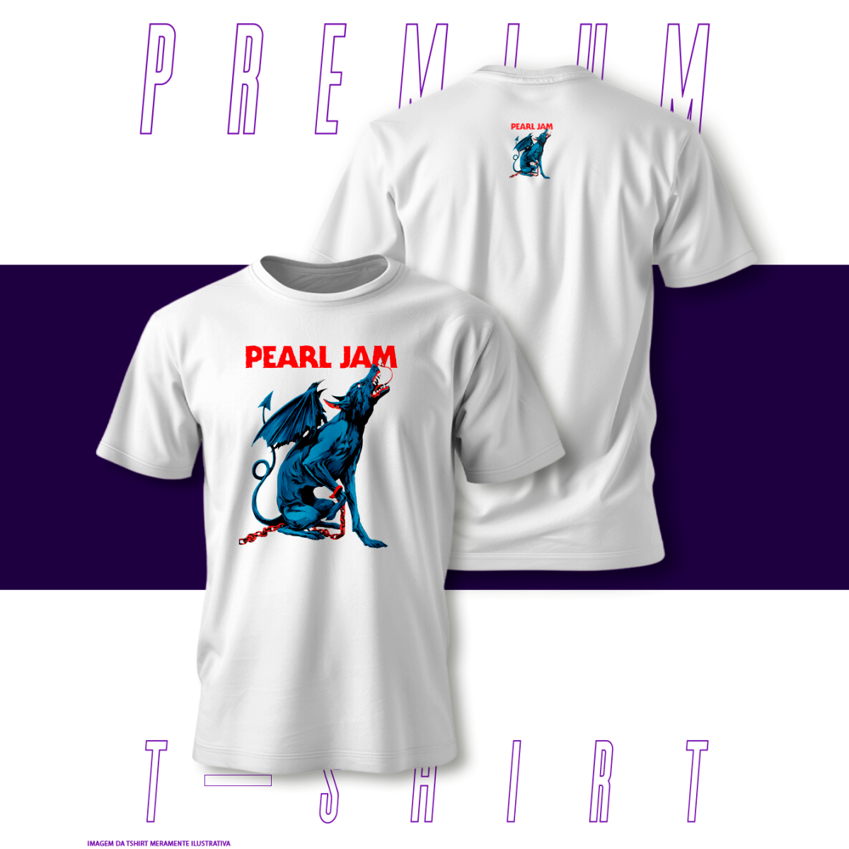Camiseta Premium - Pearl Jam