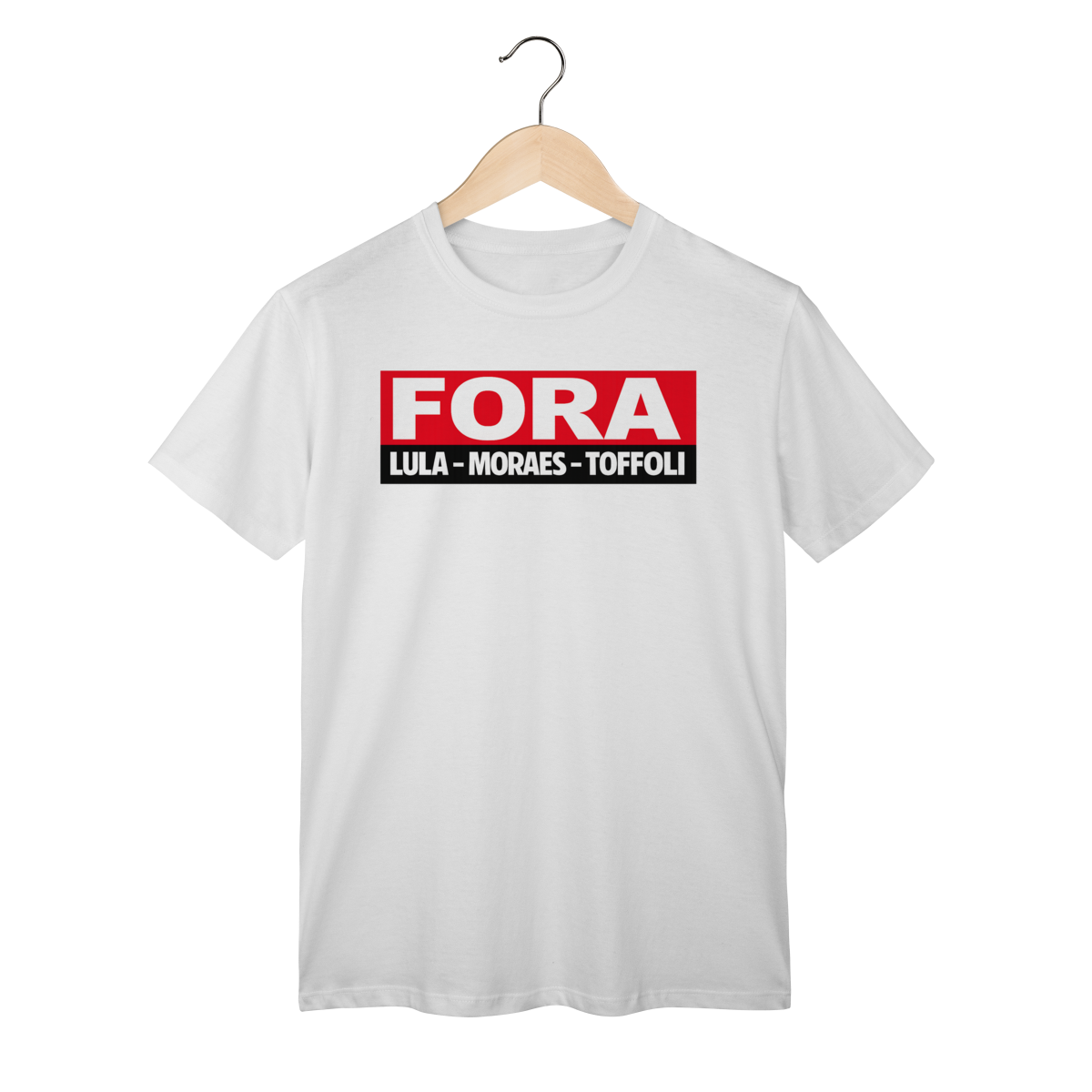 Nome do produto  CAMISA FORA MORAES LULA E TOFOLLI MASCULINA