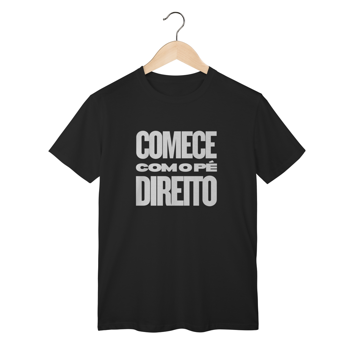Nome do produto  Camisa MASC Comece com o Pé Direito | Um Patriota