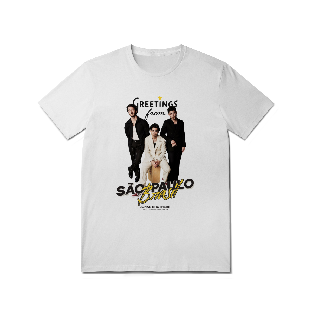 CAMISA - GREETINGS FROM BRASIL | JONAS BROTHERS