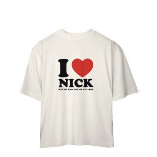 CAMISA OVERSIZED - I LOVE NICK | JONAS BROTHERS