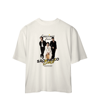 CAMISA OVERSIZED - GREETINGS FROM BRASIL | JONAS BROTHERS