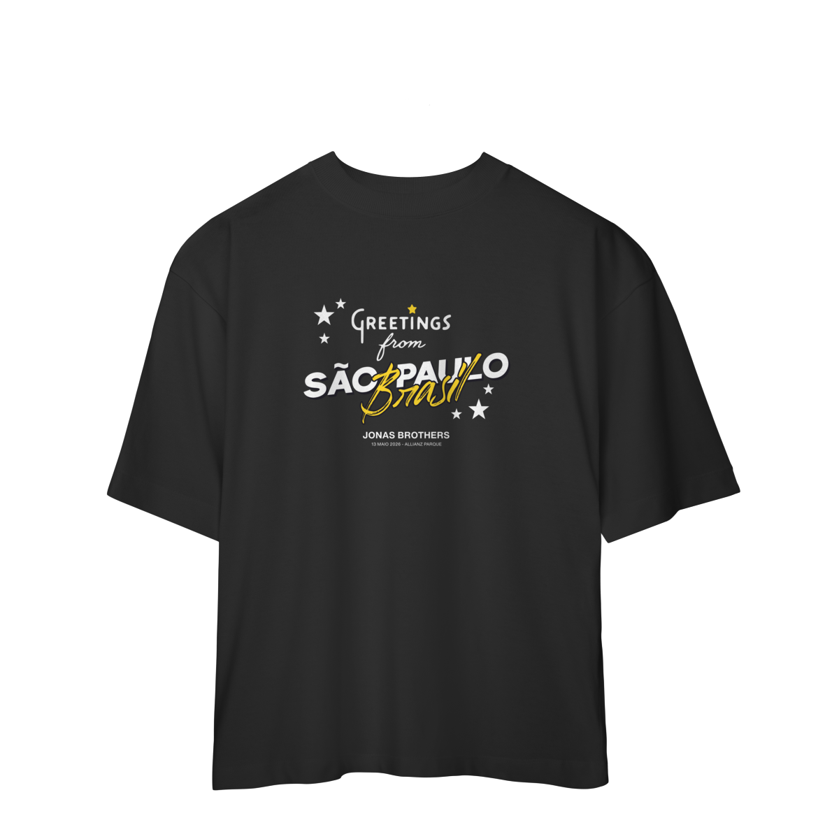 CAMISA OVERSIZED - GREETINGS FROM BRASIL | JONAS BROTHERS