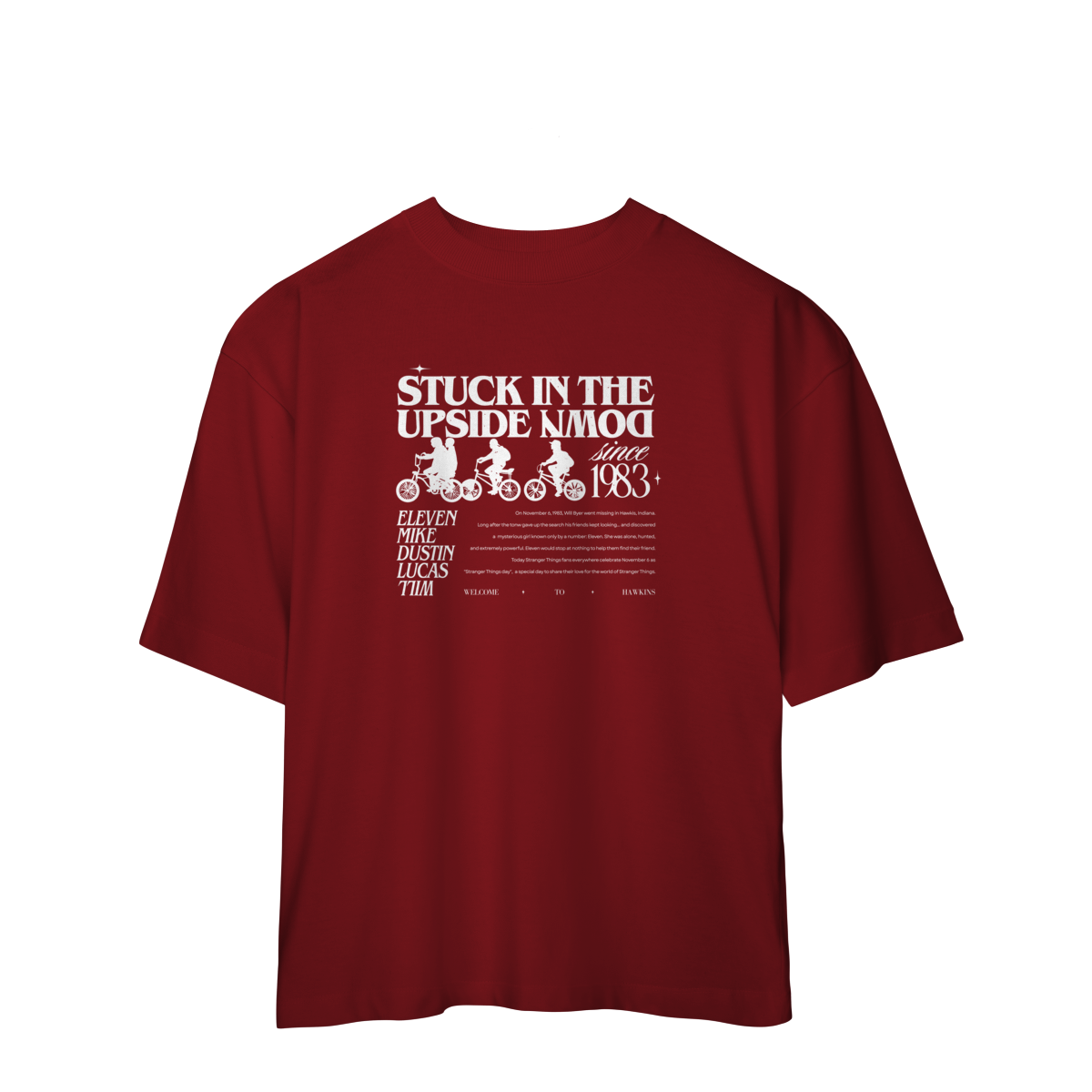 CAMISA OVERSIZED - STUCK IN THE UPSIDE DOWN | STRANGER THINGS