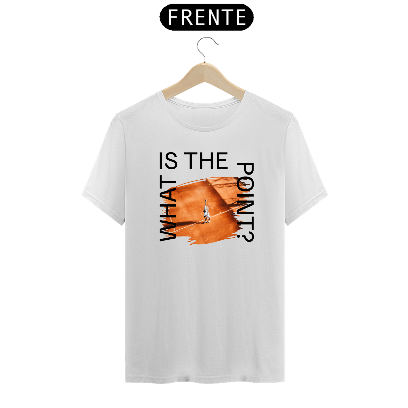 Nome do produto:   CAMISETA WHAT IS THE POINT?