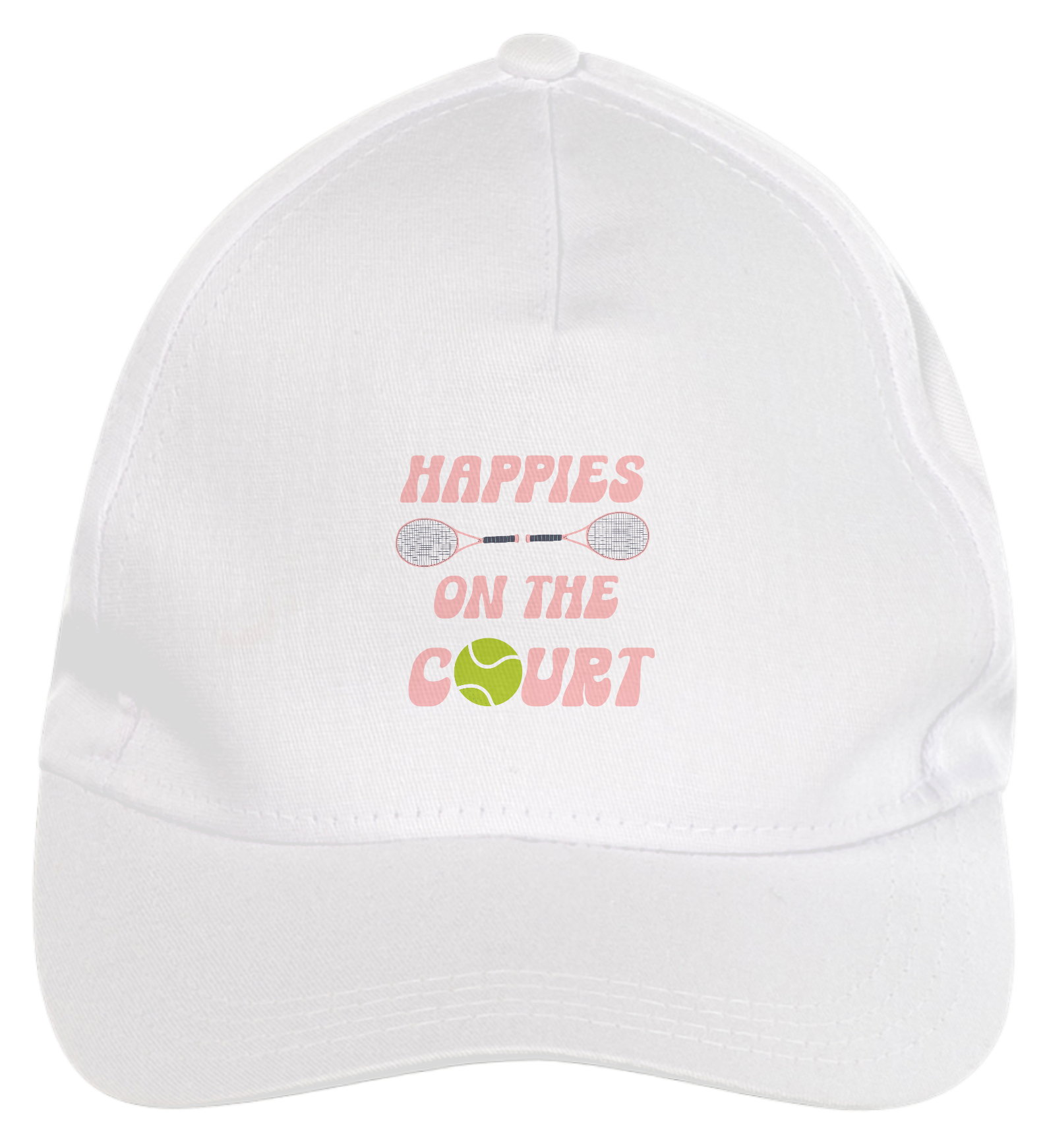 Nome do produto: BONÉ \'HAPPIES ON THE COURT\'