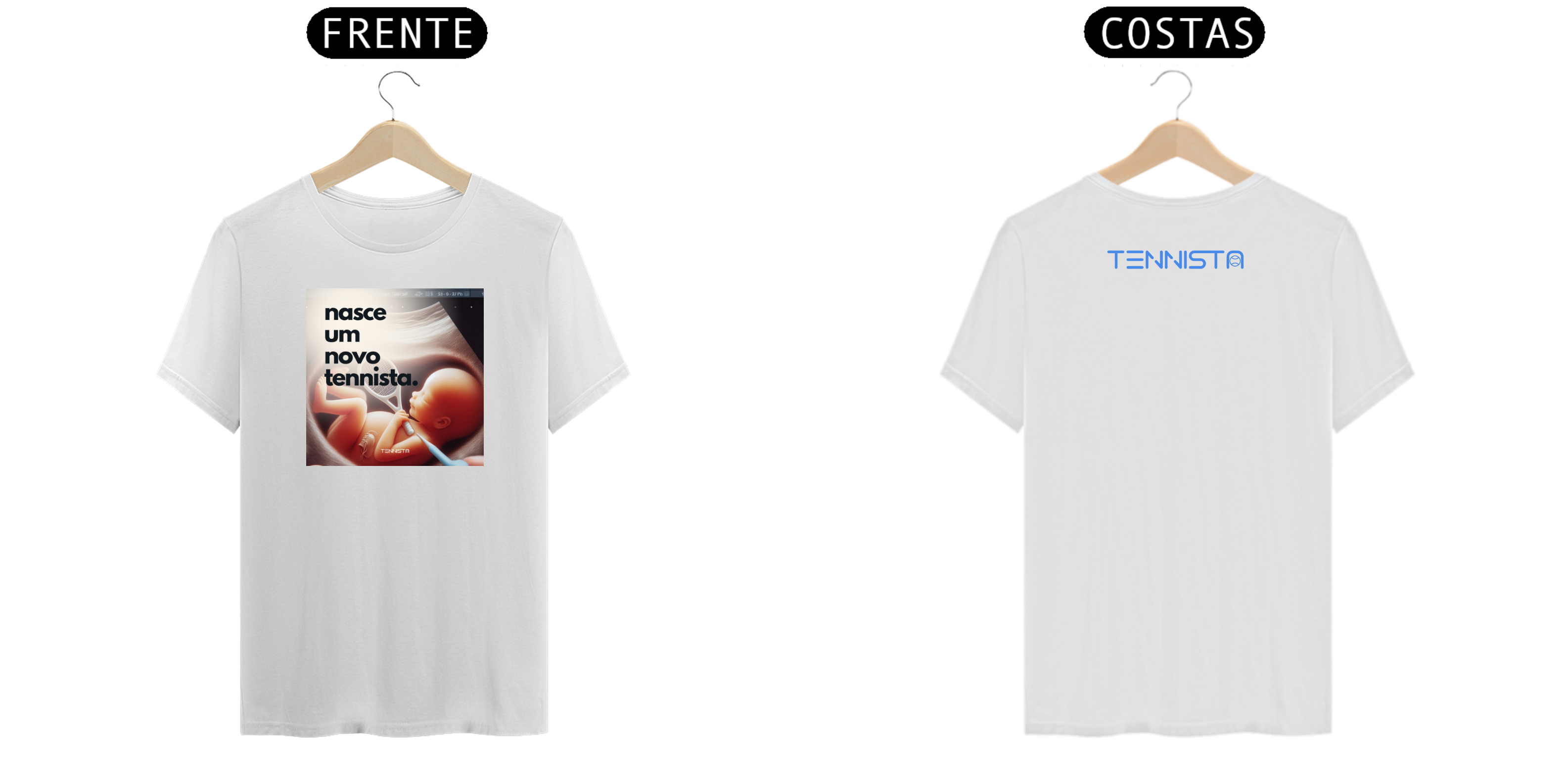 Nome do produto: CAMISETA \'NASCE UM NOVO TENNISTA\'