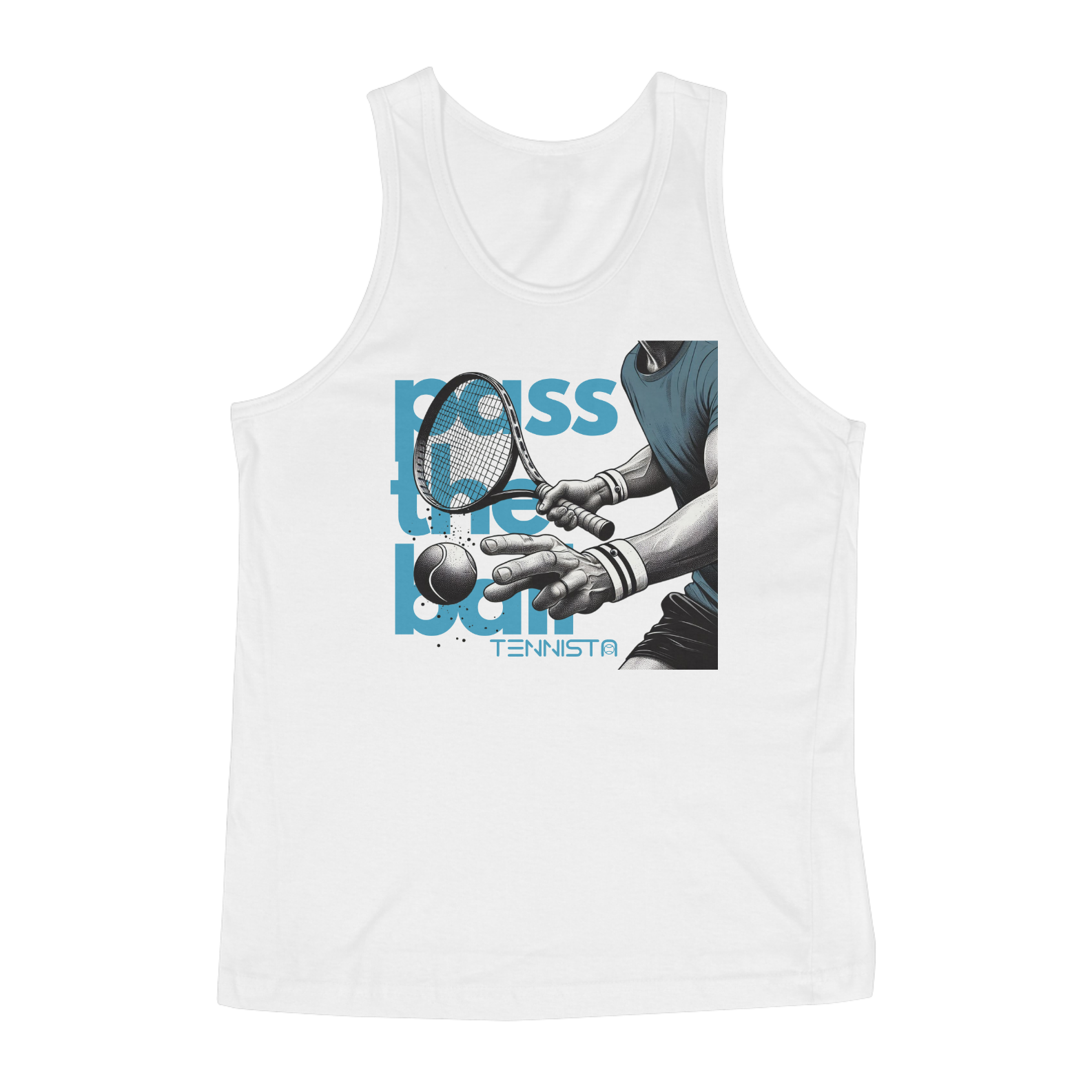 Nome do produto: REGATA TENNISTA \'PASS THE BALL\'