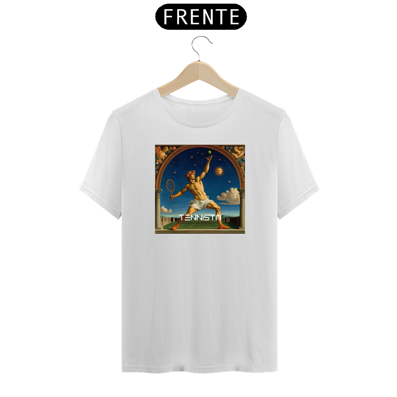 Nome do produto: CAMISETA TENNISTA MICHELANGELO