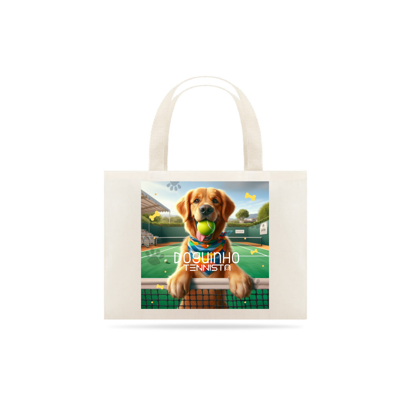 Nome do produto: SACOLA ECOBAG \'DOGUINHO TENNISTA\'