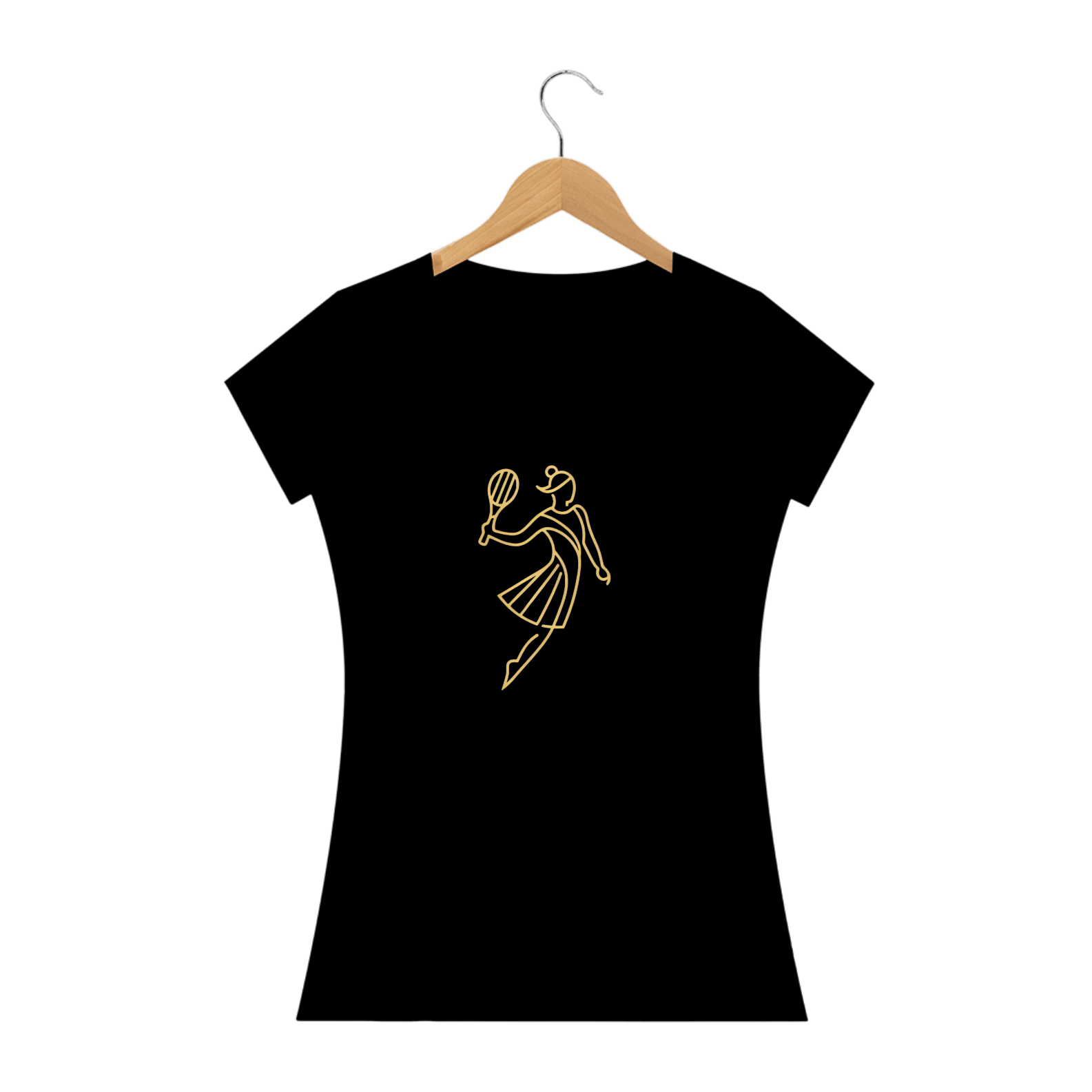 Nome do produto: CAMISETA BABY LOOK WMN LINE GOLD