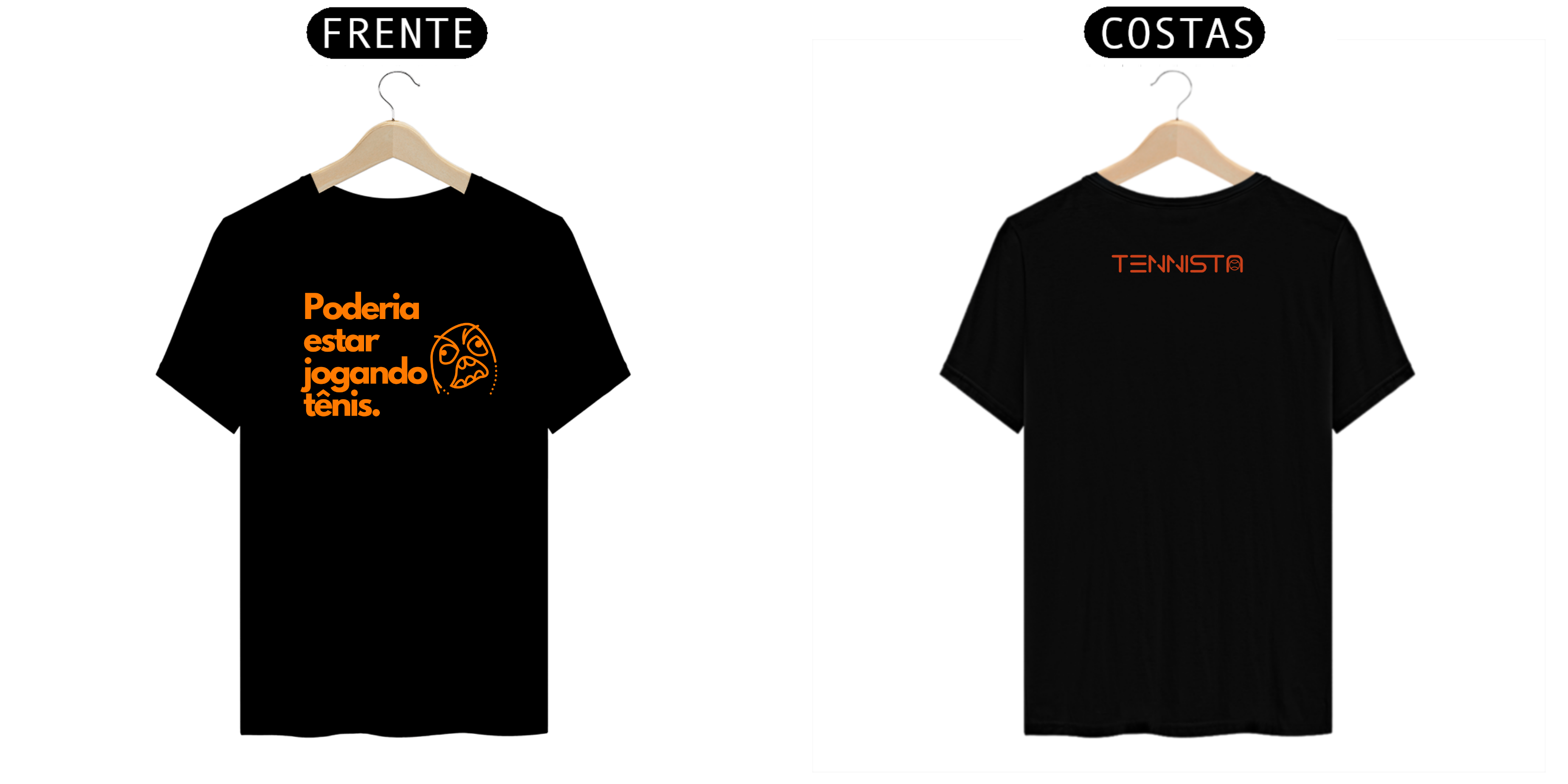 Nome do produto: CAMISETA \'PODERIA ESTAR JOGANDO TÊNIS\' MEME V1