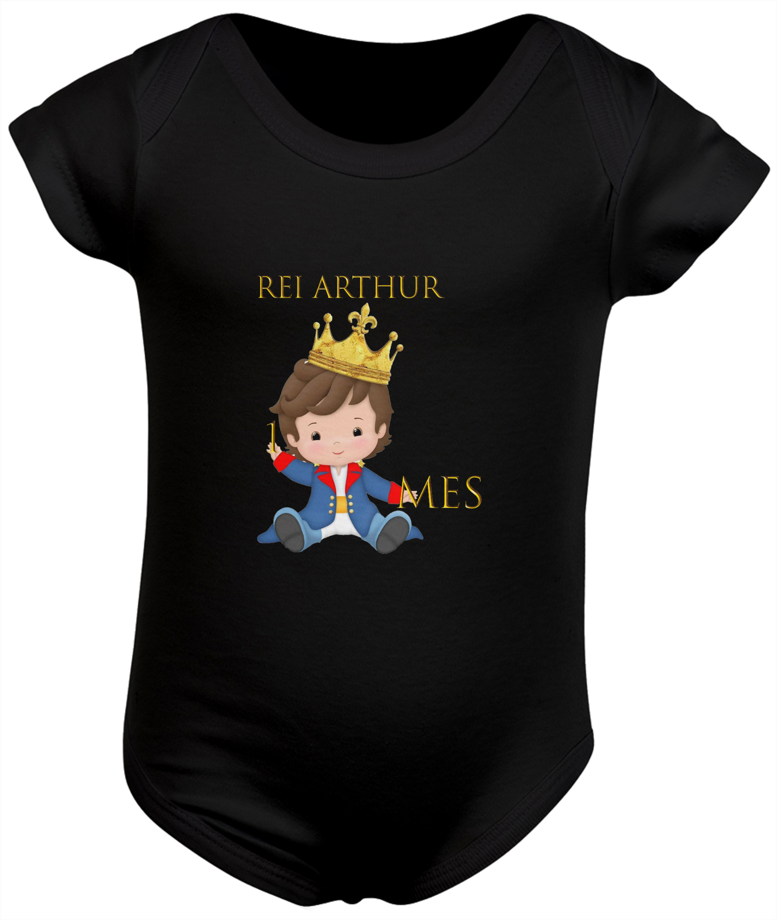 Nome do produto: Body Personalizado Rei Arthur