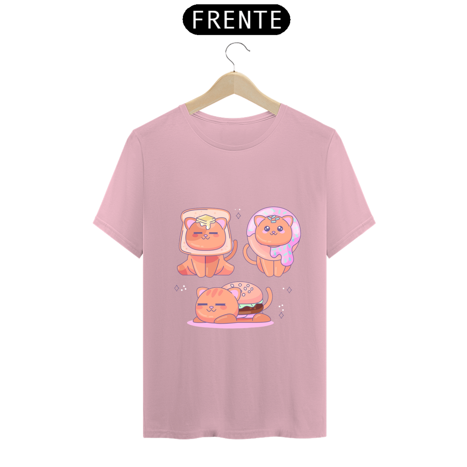 Nome do produto: Camisa Gatinh Café da manhã