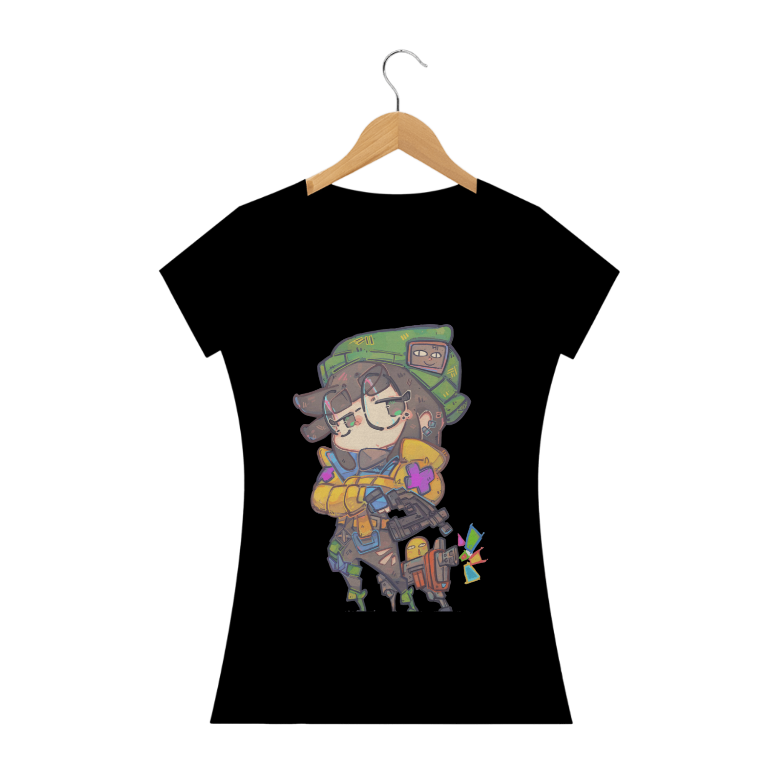 Nome do produto: Camiseta Feminina Baby Long Killjoy valorant