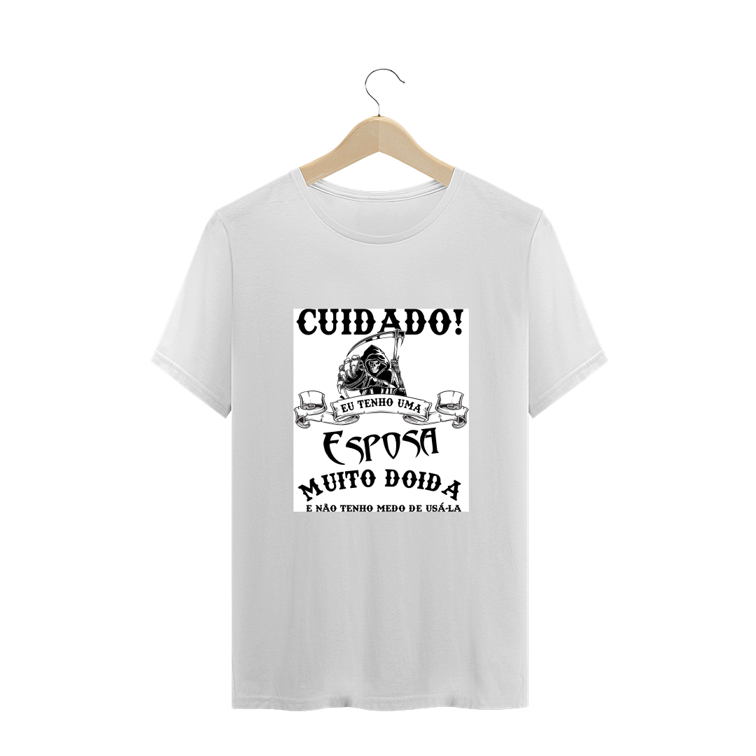 Nome do produto: Camiseta Cuidado Esposa