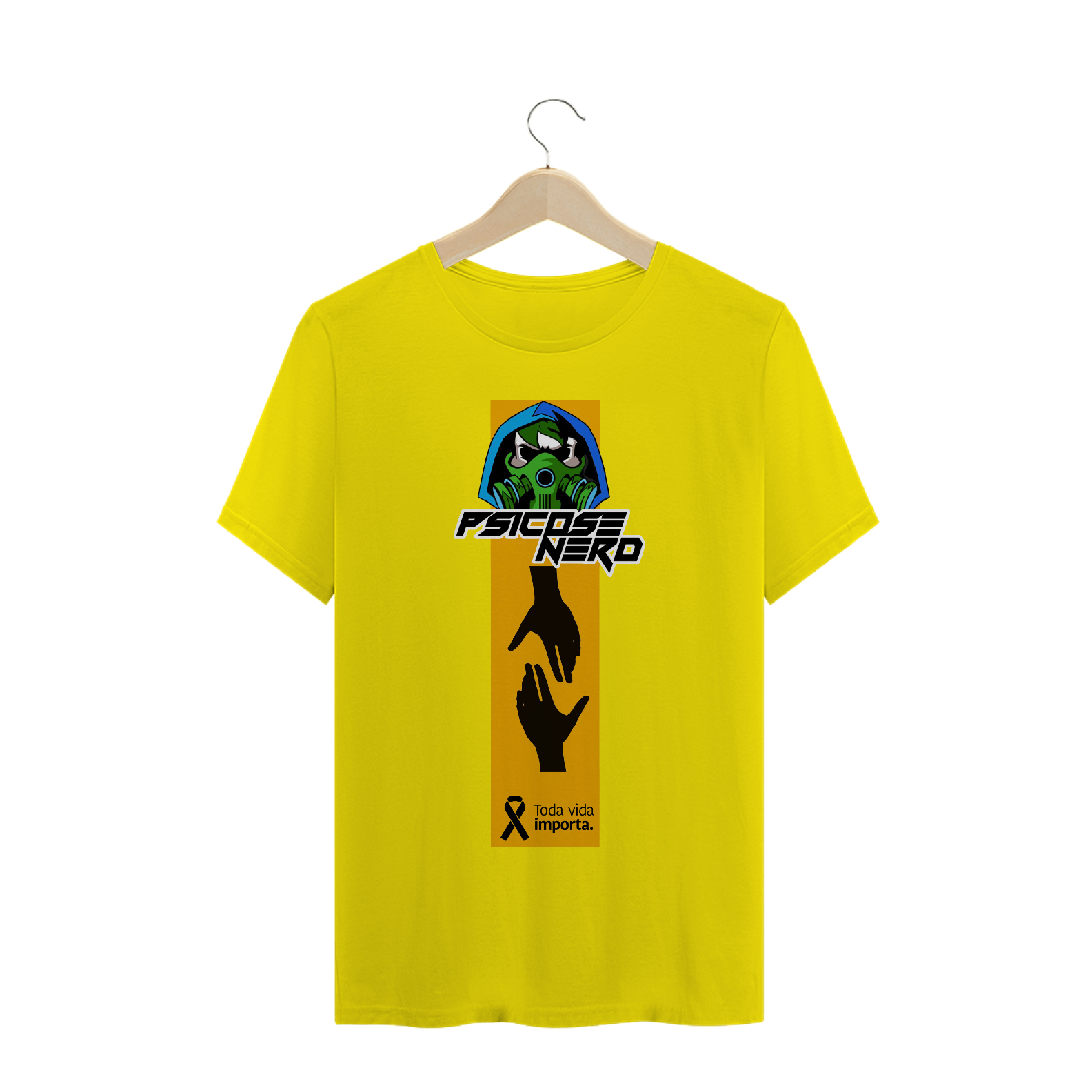 Nome do produto: CAMISETA SETEMBRO AMARELO - PREVENÇÃO DO COMBATE AO SUICIDIO