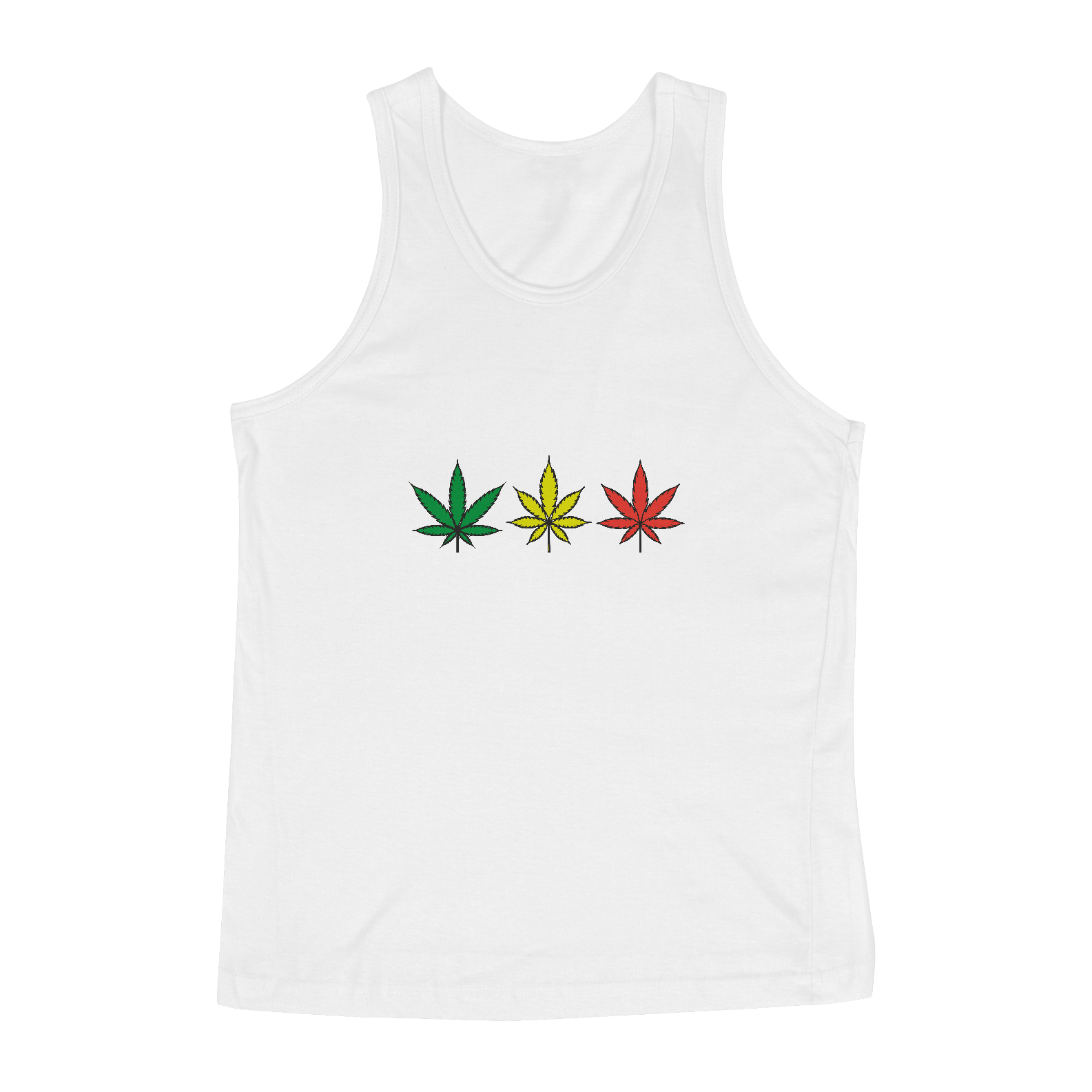 Nome do produto: Regata 3 Folhas Reggae