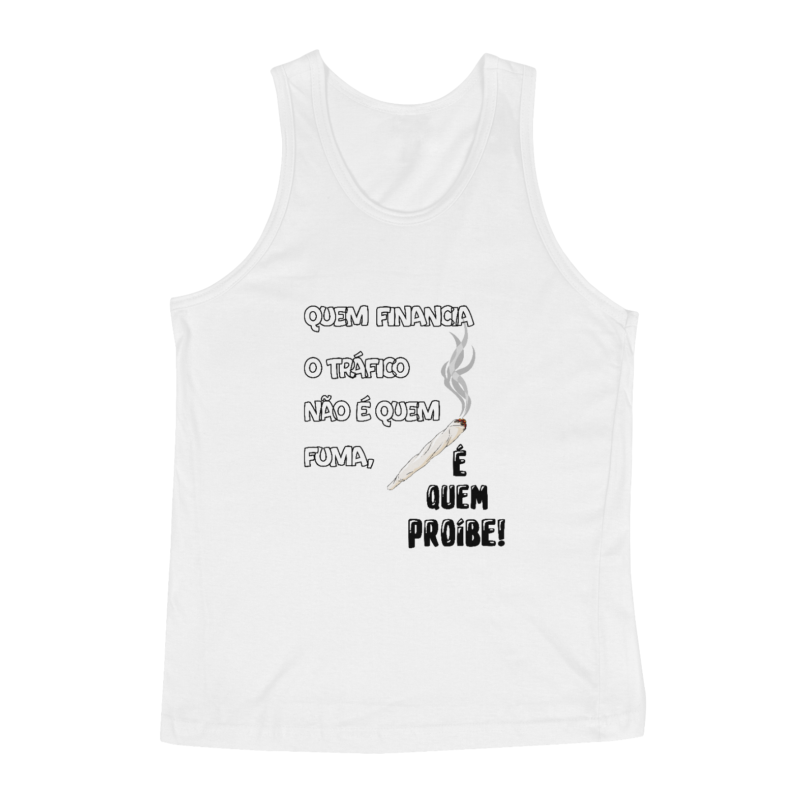 Nome do produto: Regata Quem Financia o Tráfico