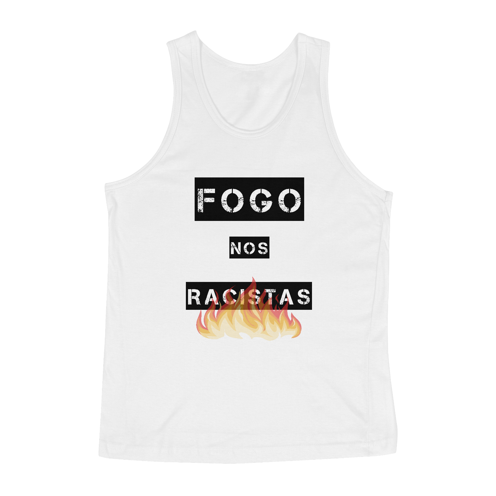 Nome do produto: Regata Fogo nos Racistas