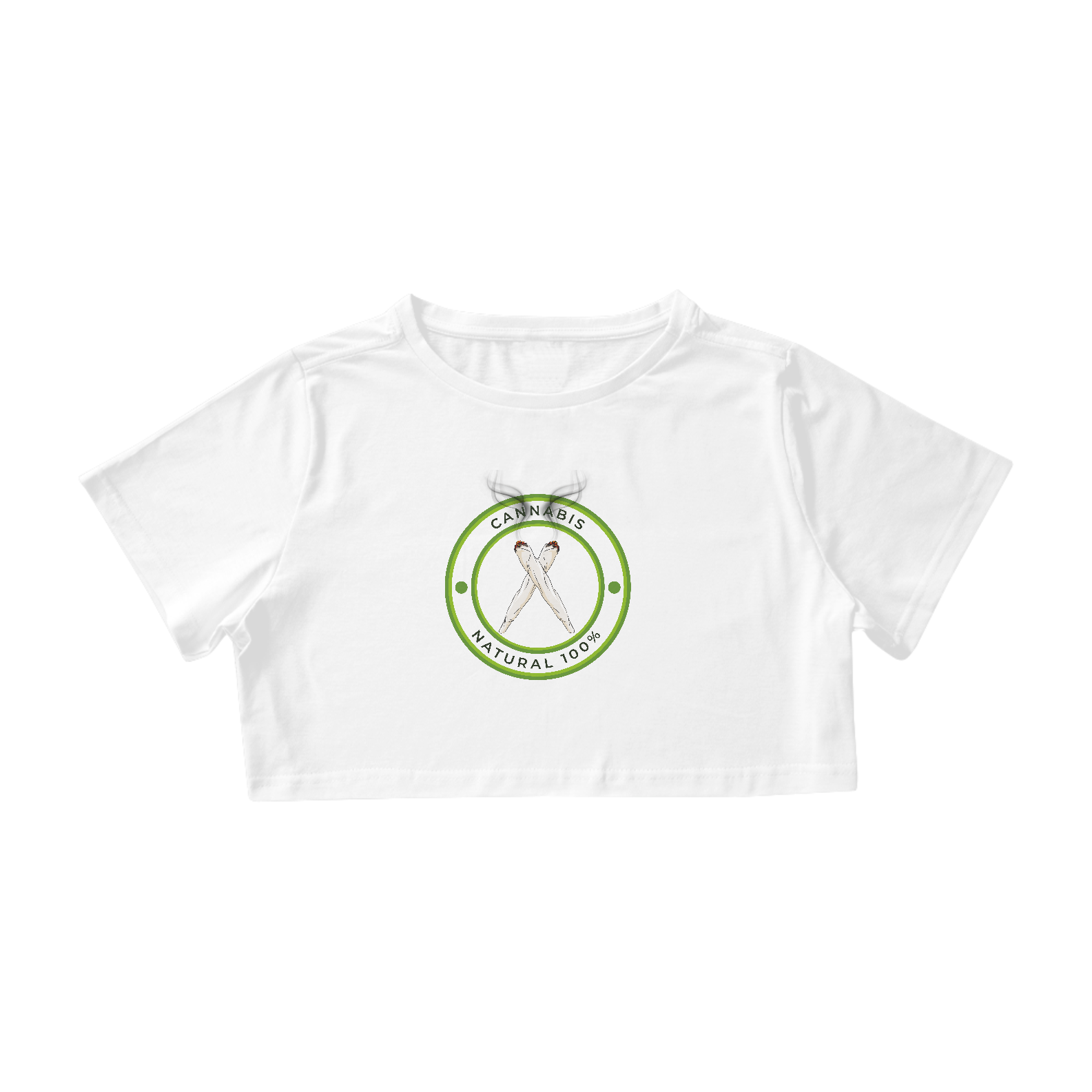 Nome do produto: Cropped Cannabis Natural 100