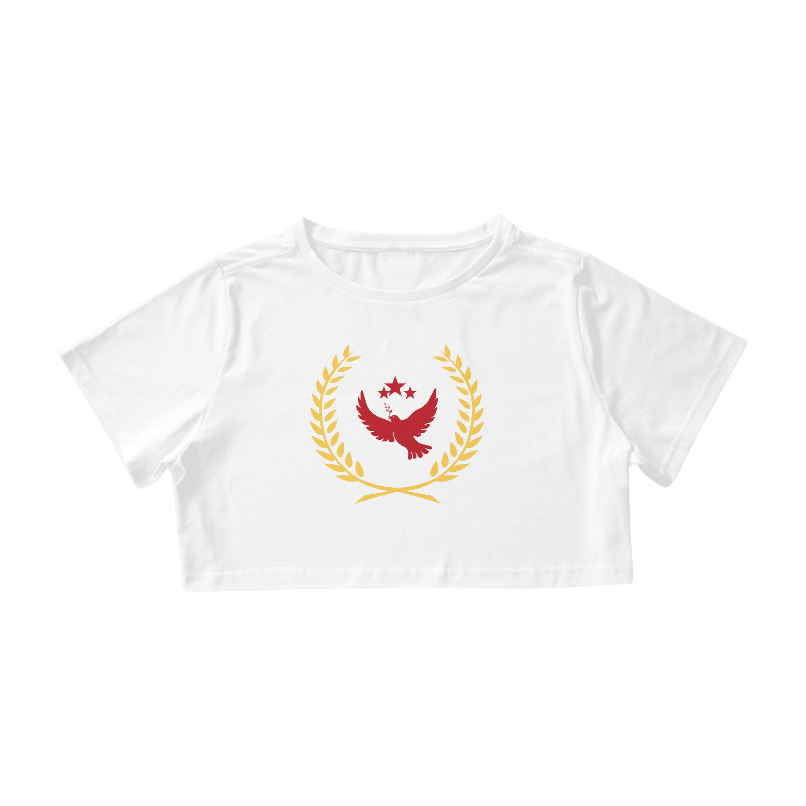 Nome do produto: Cropped Pomba e Trigo