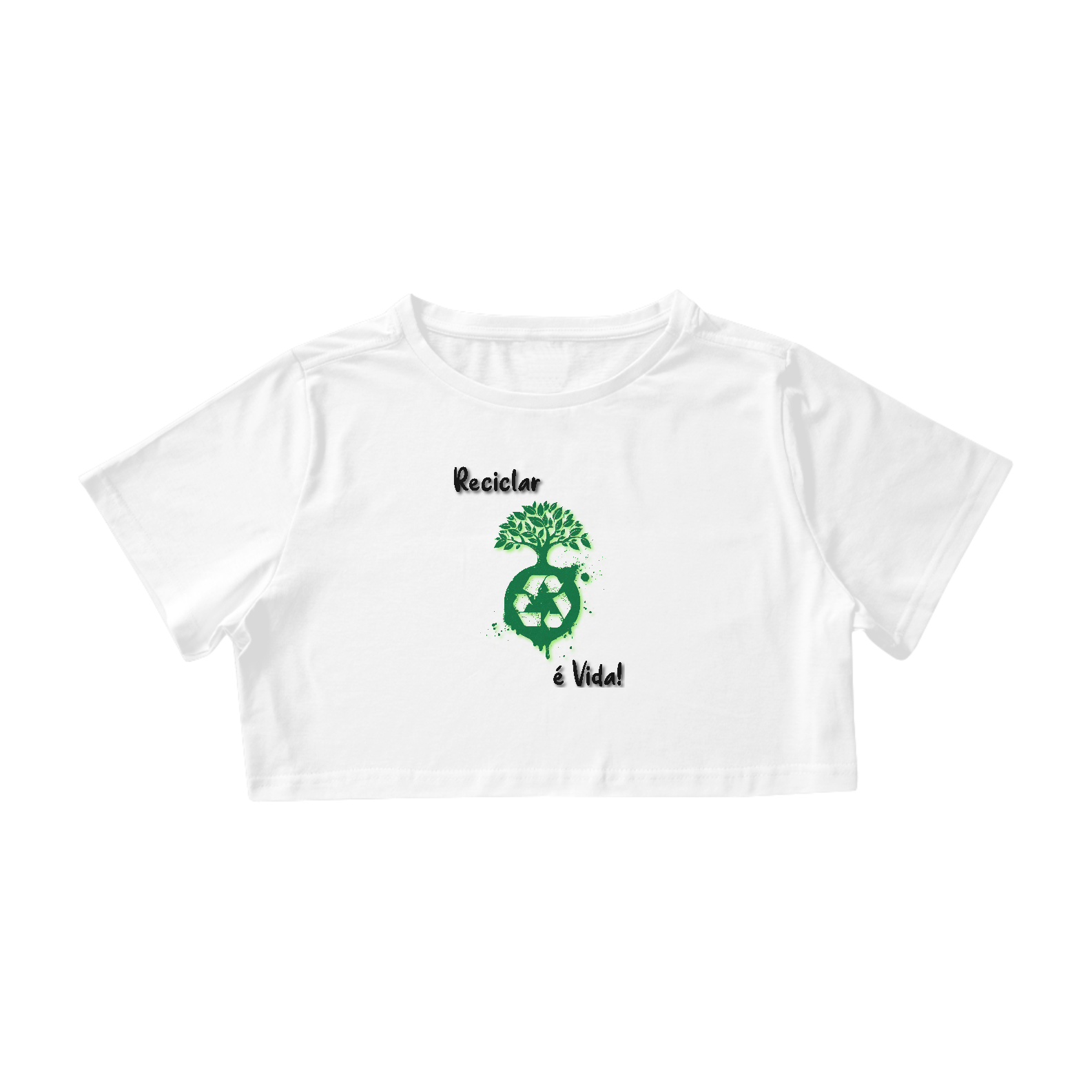 Nome do produto: Cropped Reciclar é Vida!
