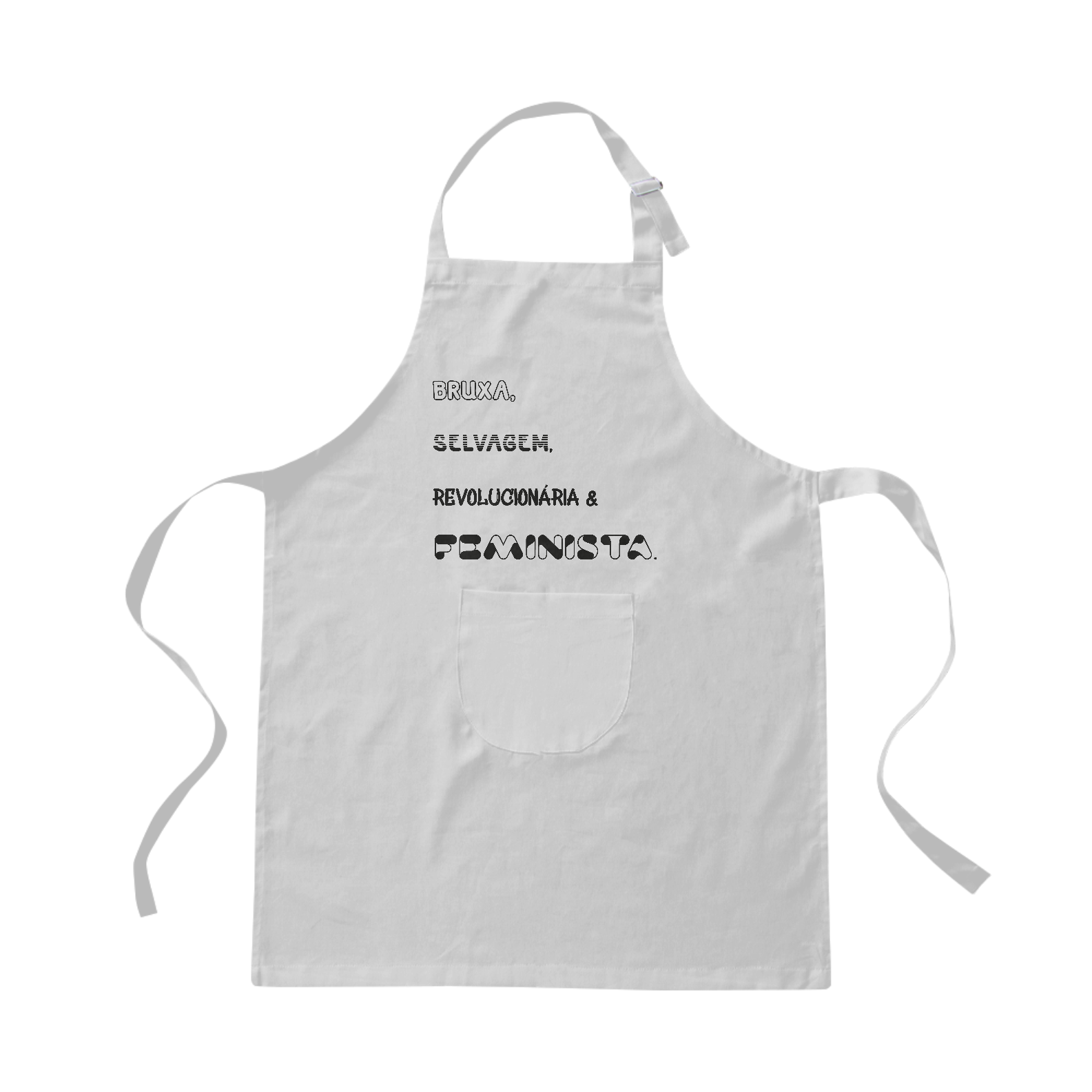 Nome do produto: Avental Bruxa, Selvagem, Revolucionária & Feminista
