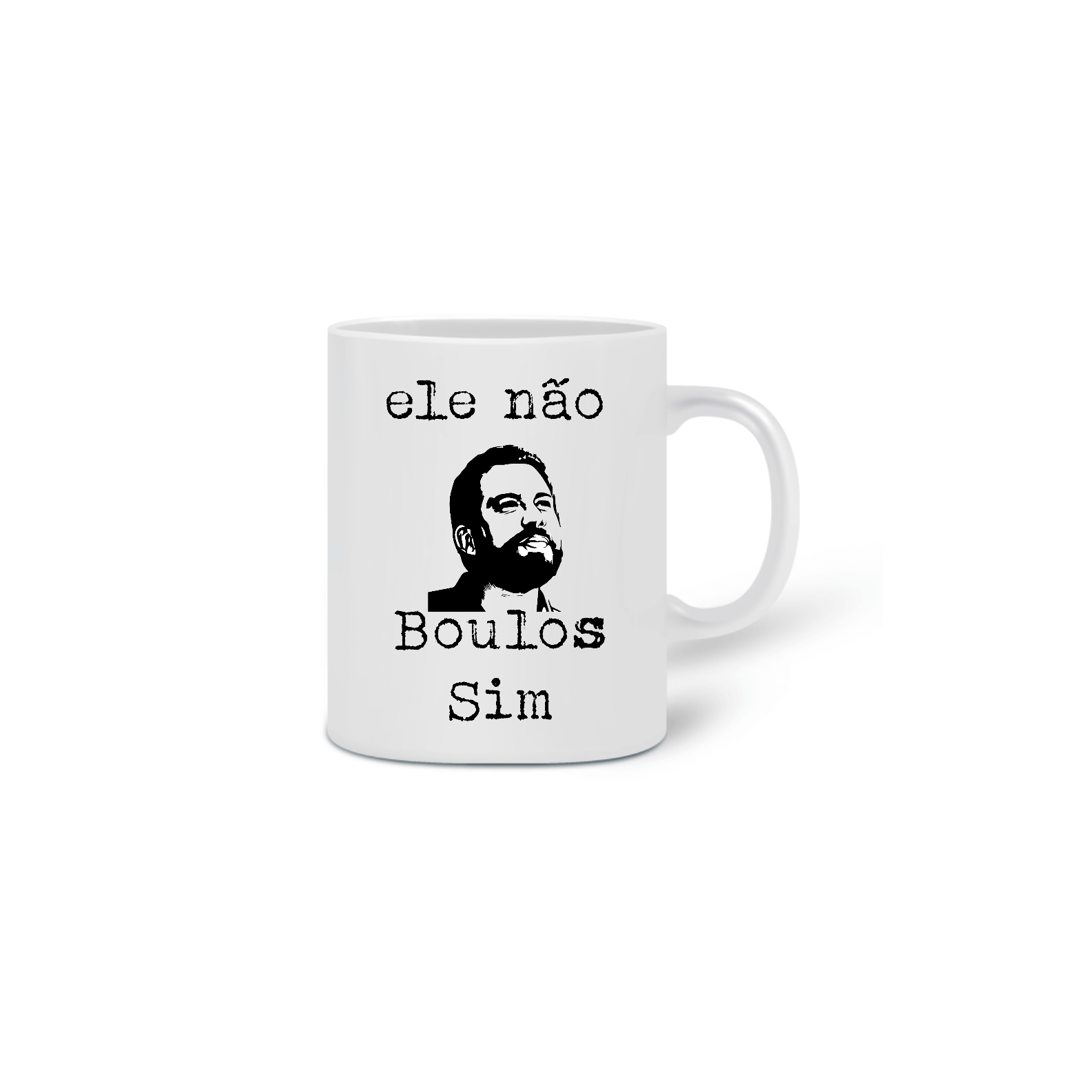 Nome do produto: Caneca ele não, Boulos Sim