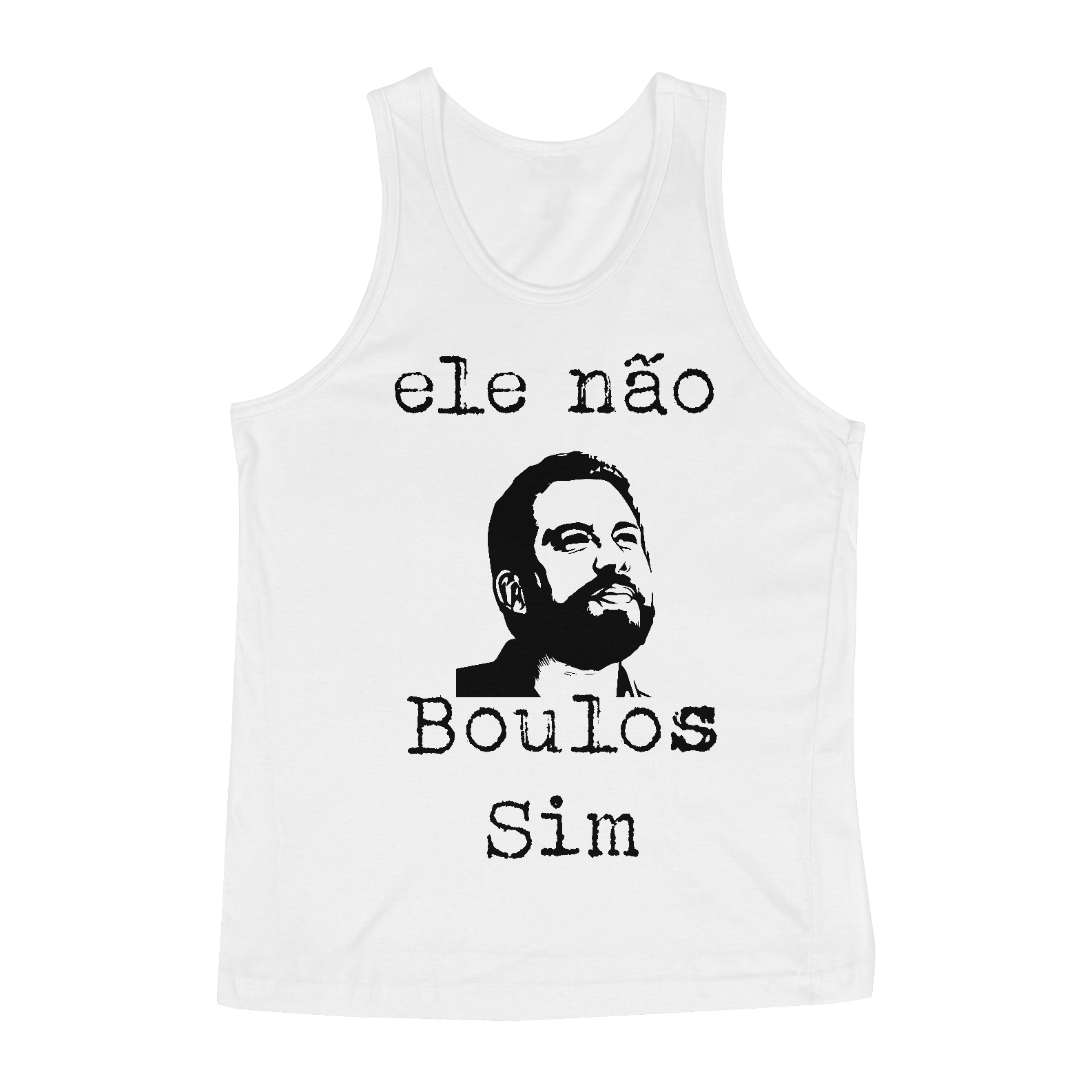 Nome do produto: Regata ele não, Boulos Sim