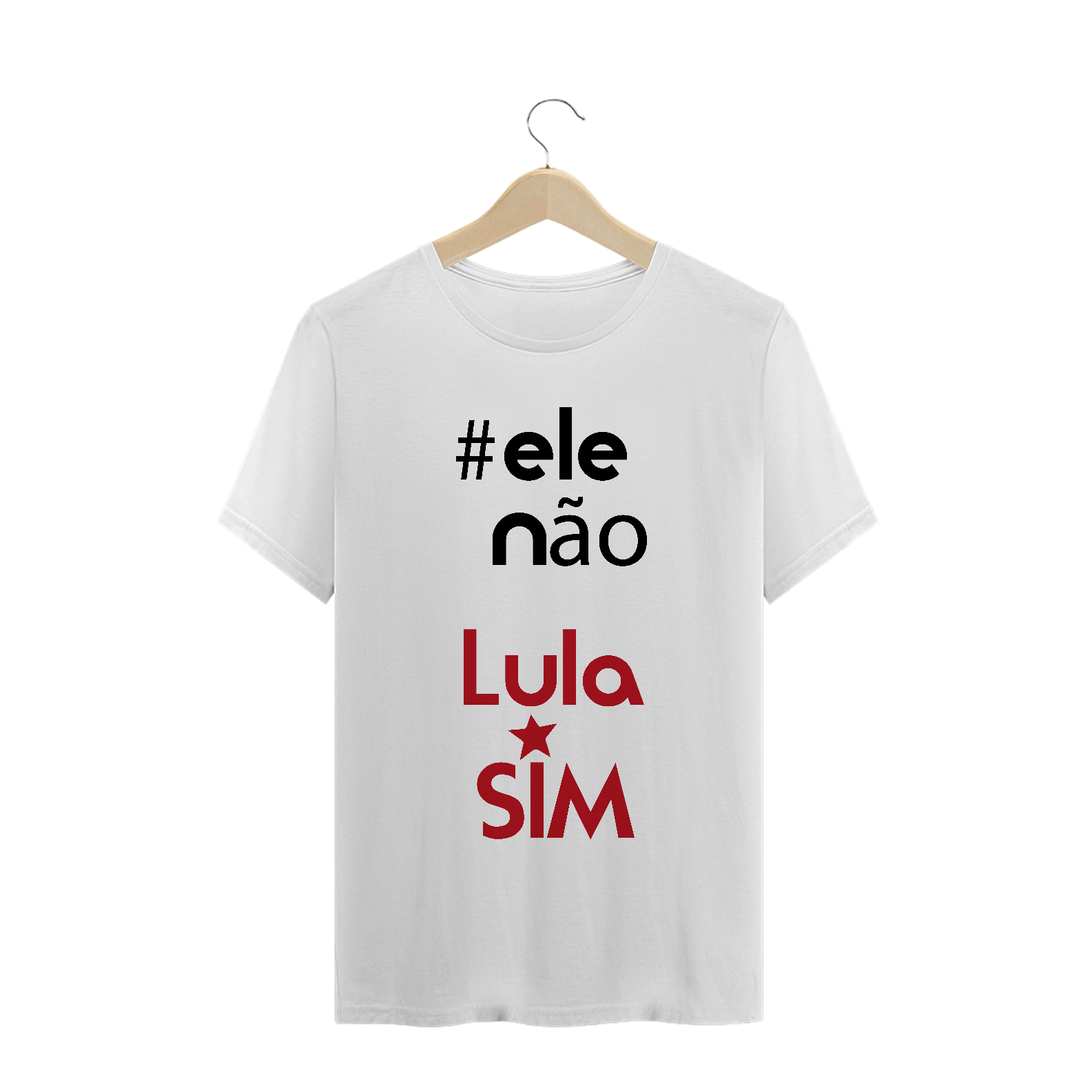 Nome do produto: T-Shirt #elenão, Lula Sim