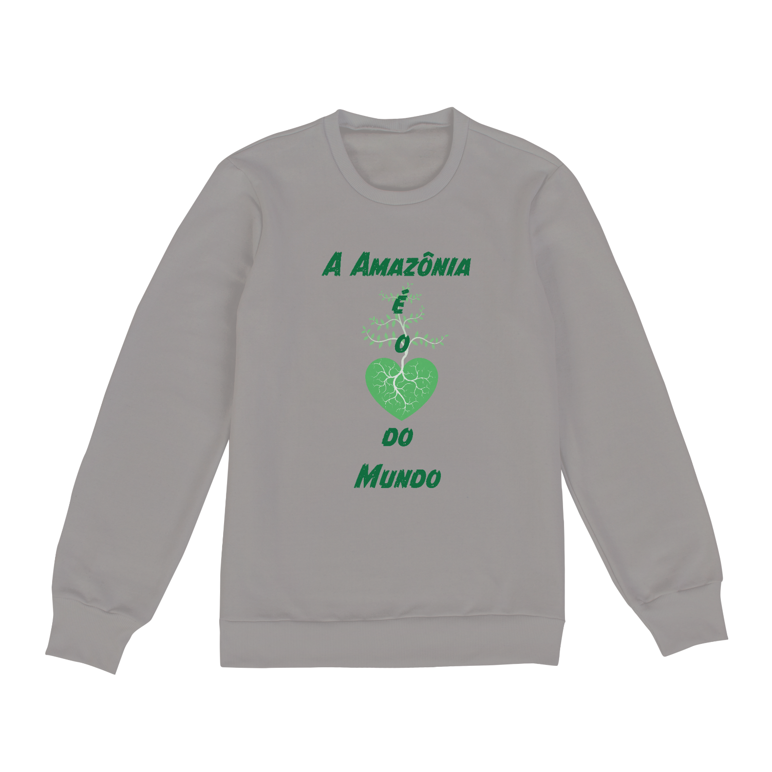 Nome do produto: Moletom Fechado A Amazônia é o Coração do Mundo