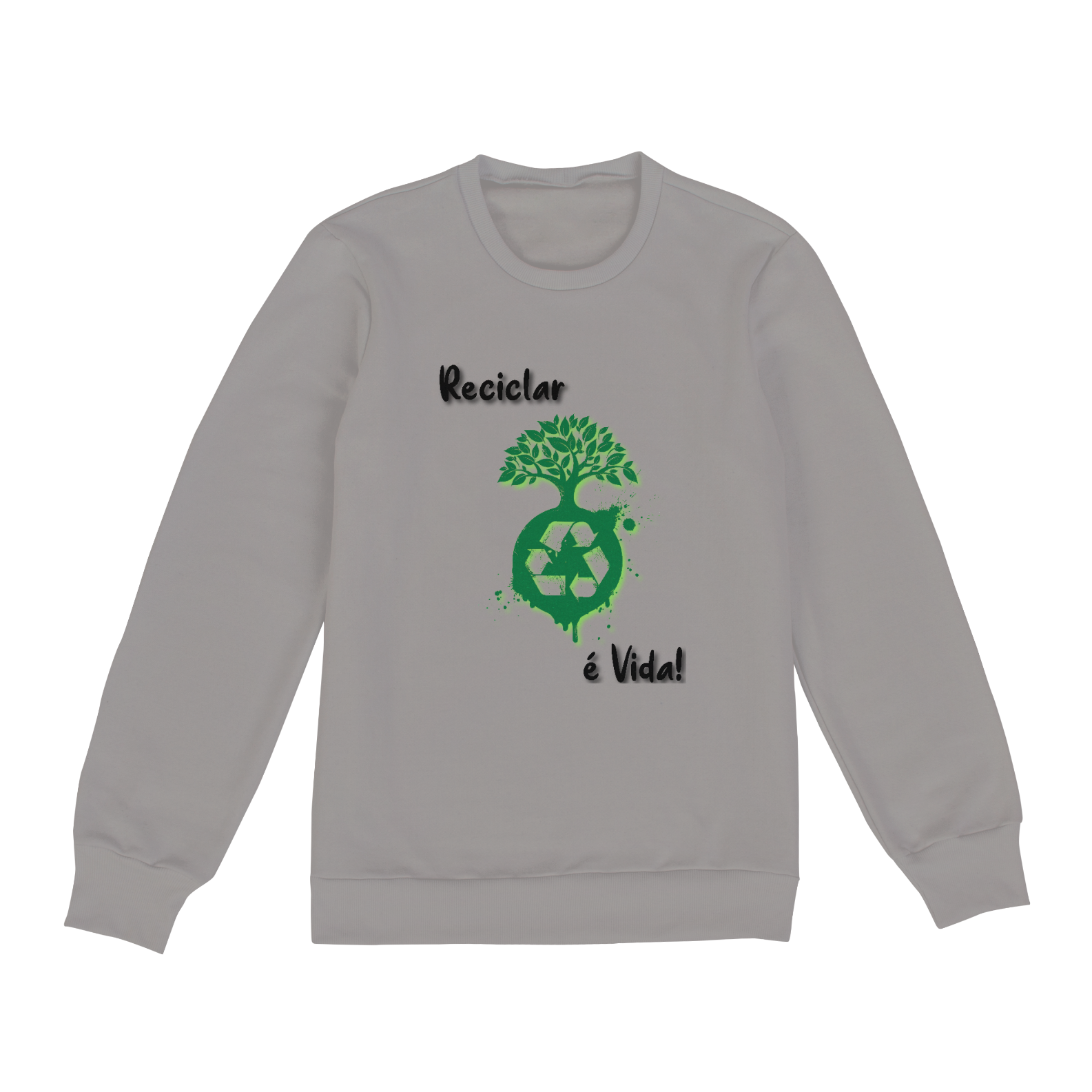 Nome do produto: Moletom Fechado Reciclar é Vida!