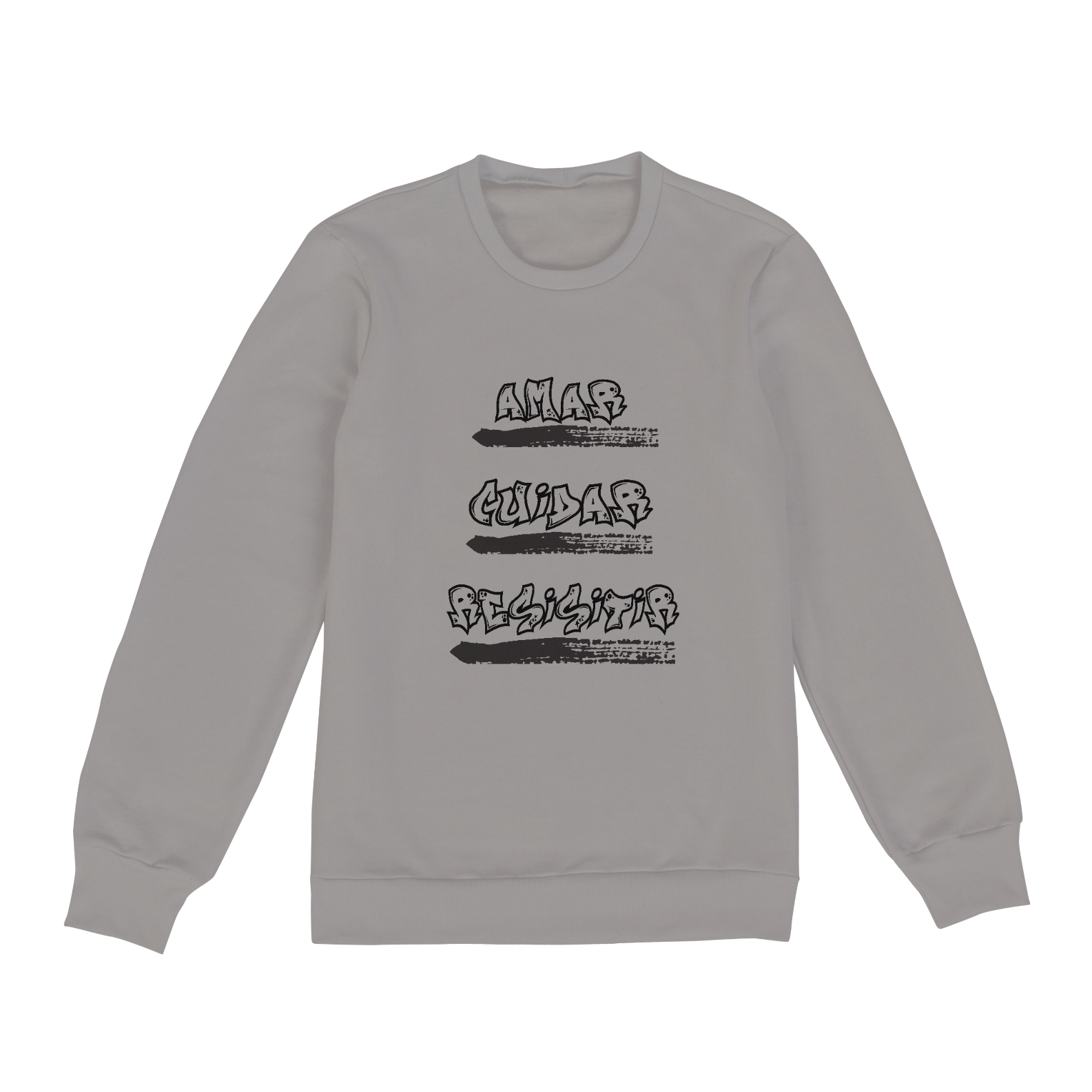 Nome do produto: Moletom Fechado Amar, Cuidar, Resistir