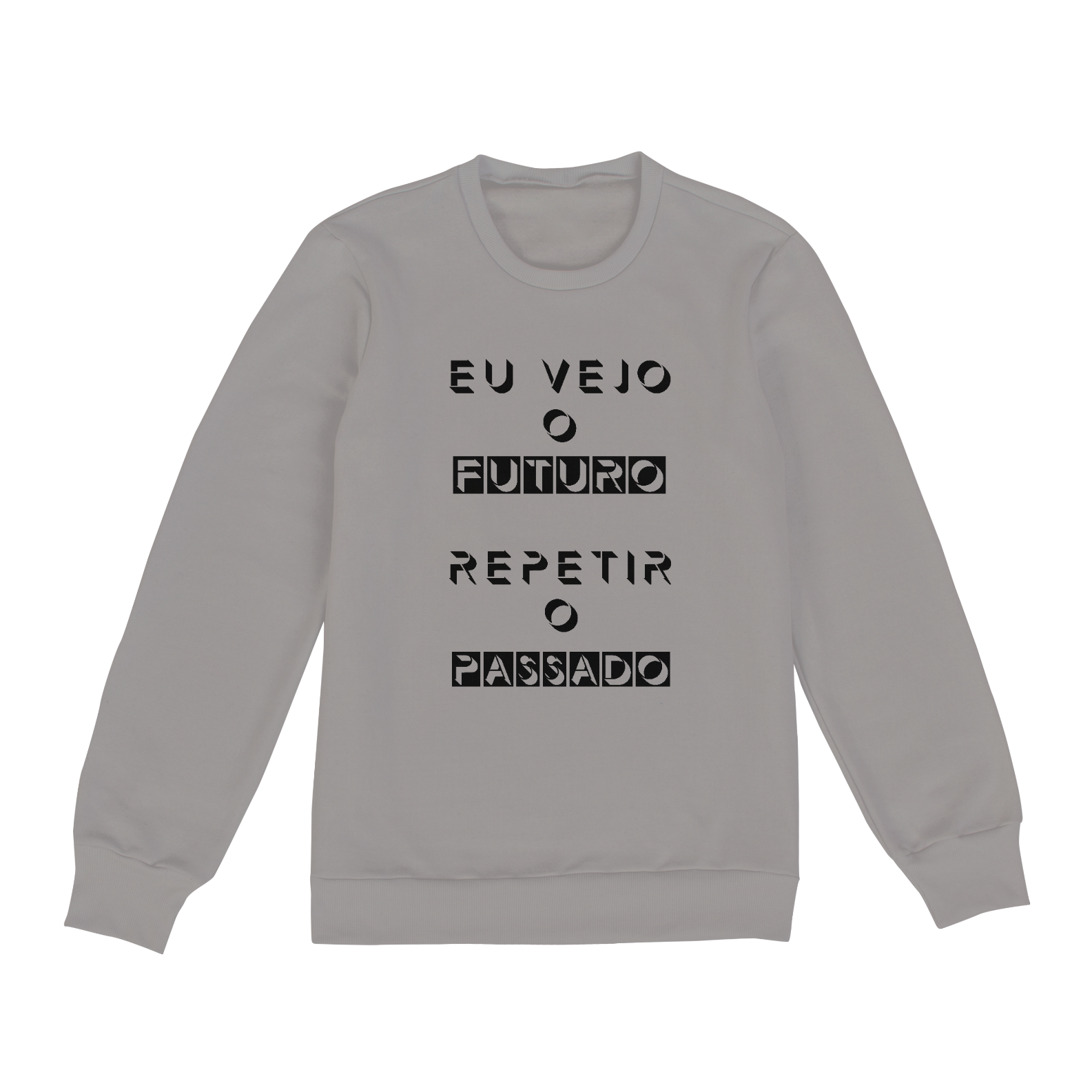 Nome do produto: Moletom Fechado Eu Vejo o Futuro Repetir o Passado