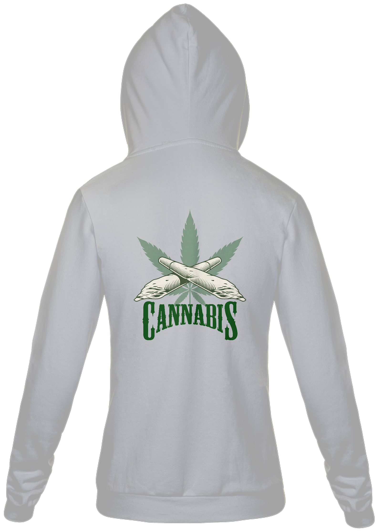 Nome do produto: Moletom com Zíper Baseado e Folha