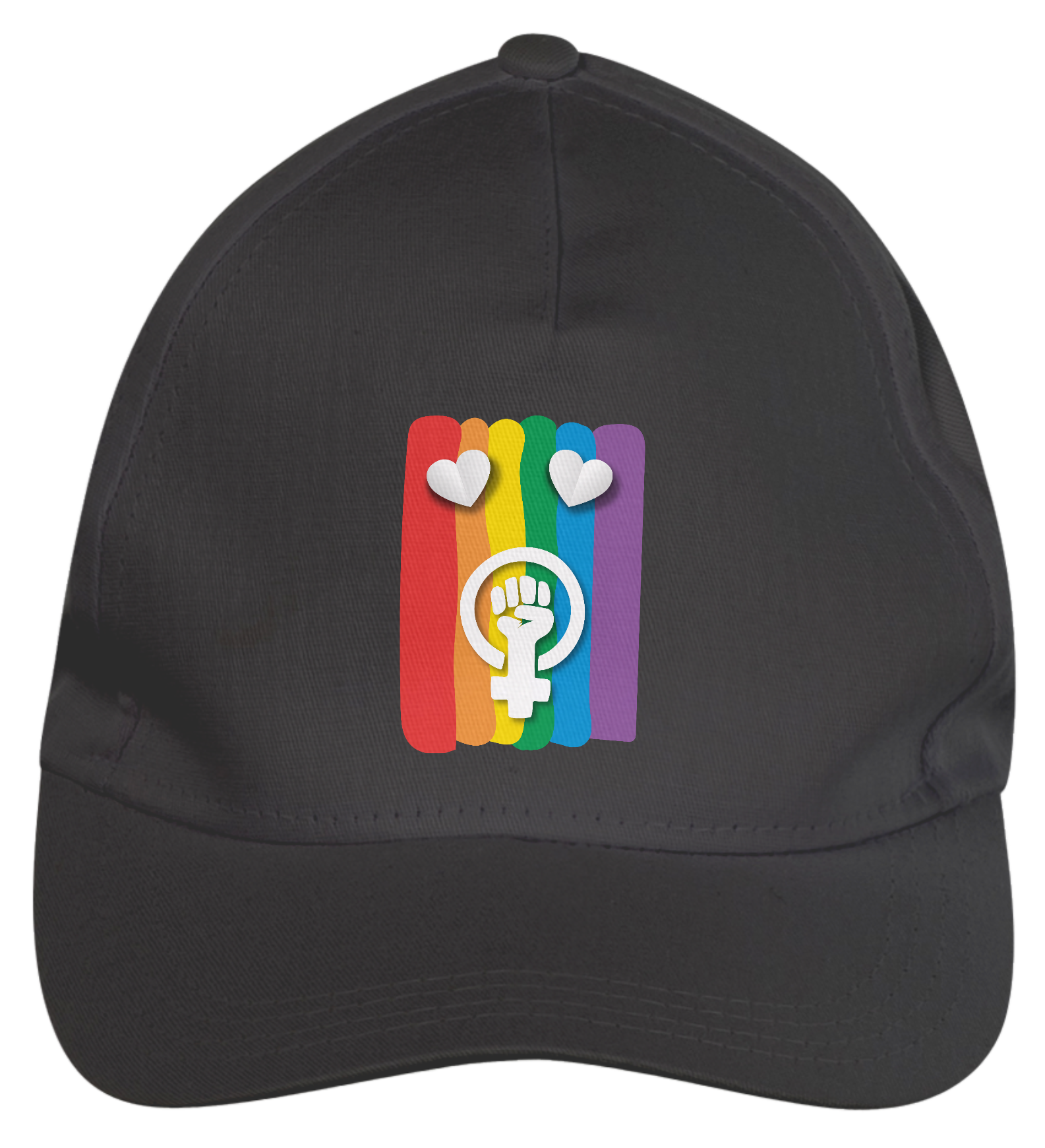 Nome do produto: Boné LGBTQIA+, Feminismo e Amor