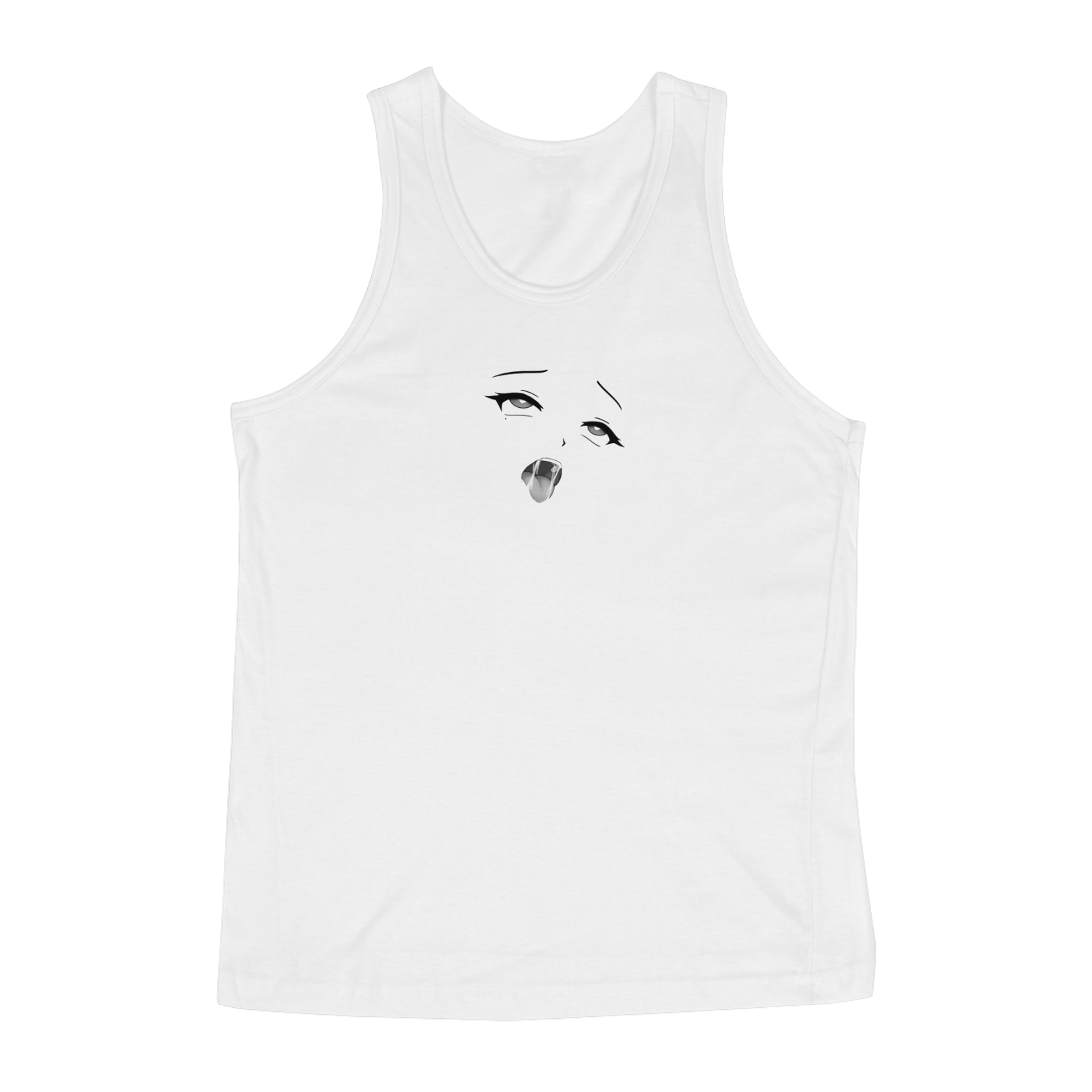 Nome do produto: Regata Masculina Estampa Hentai Ahegao Princess Anime