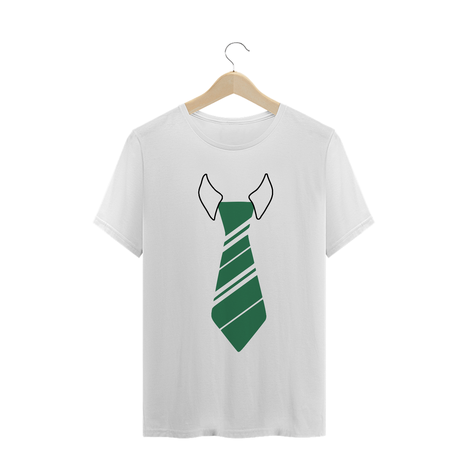 Nome do produto: Camiseta Gravata Sonserina Harry Potter Estampada Cinema