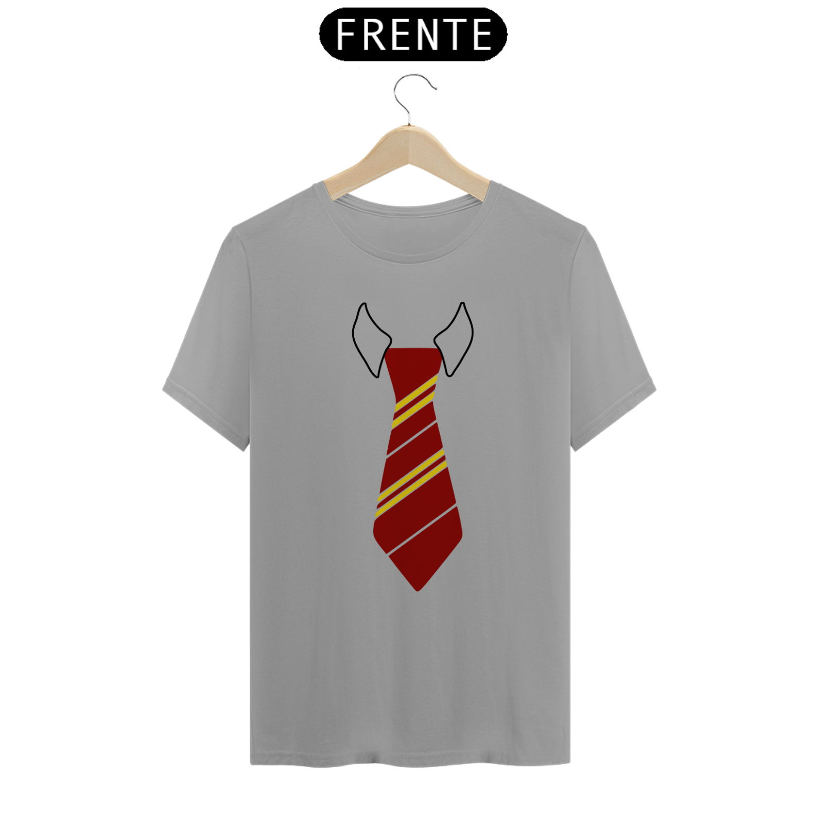 Nome do produto: Camiseta Gravata Grifinória Harry Potter Estampada Cinema