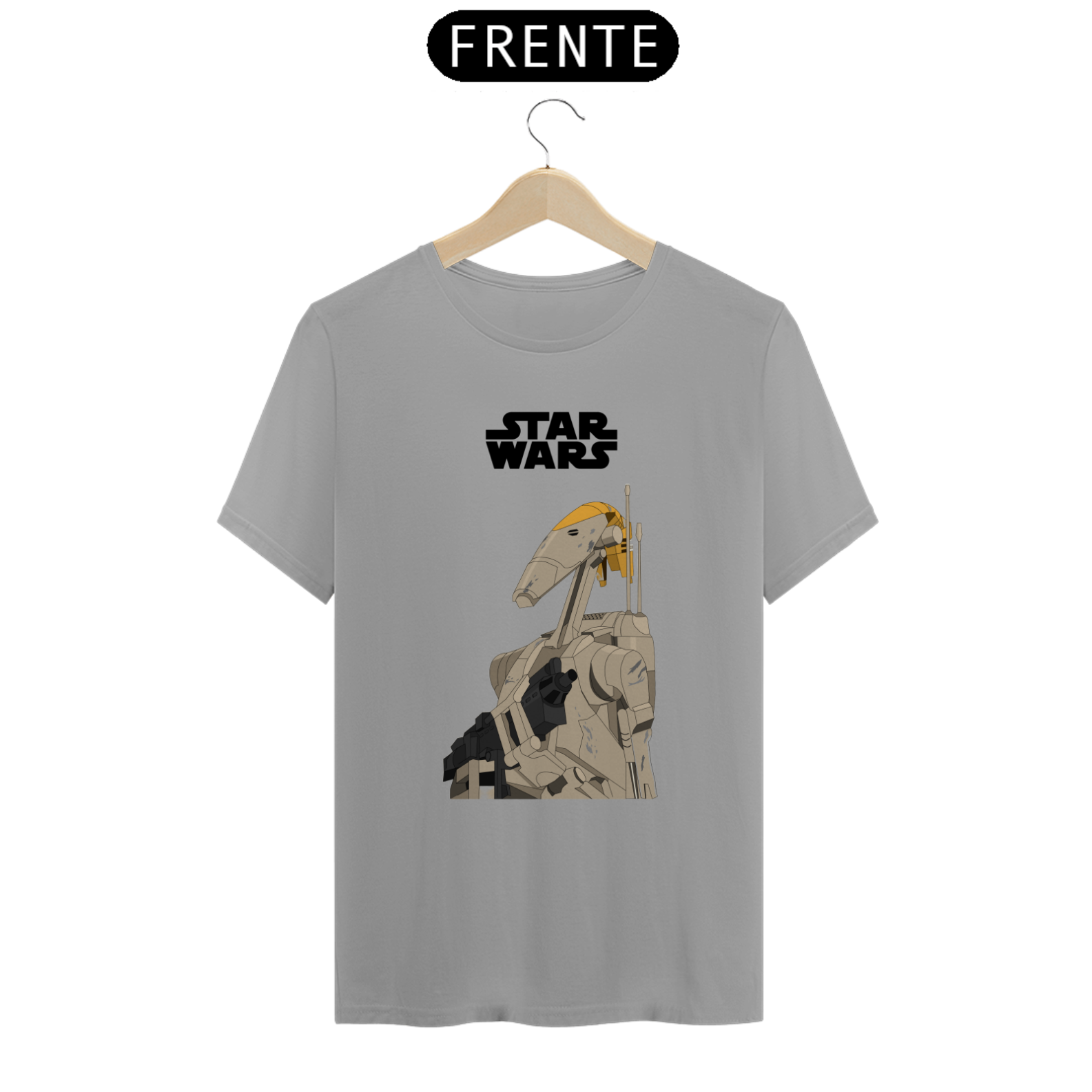 Nome do produto: Camiseta Robô Androide B1 Star Wars Estampada Quality