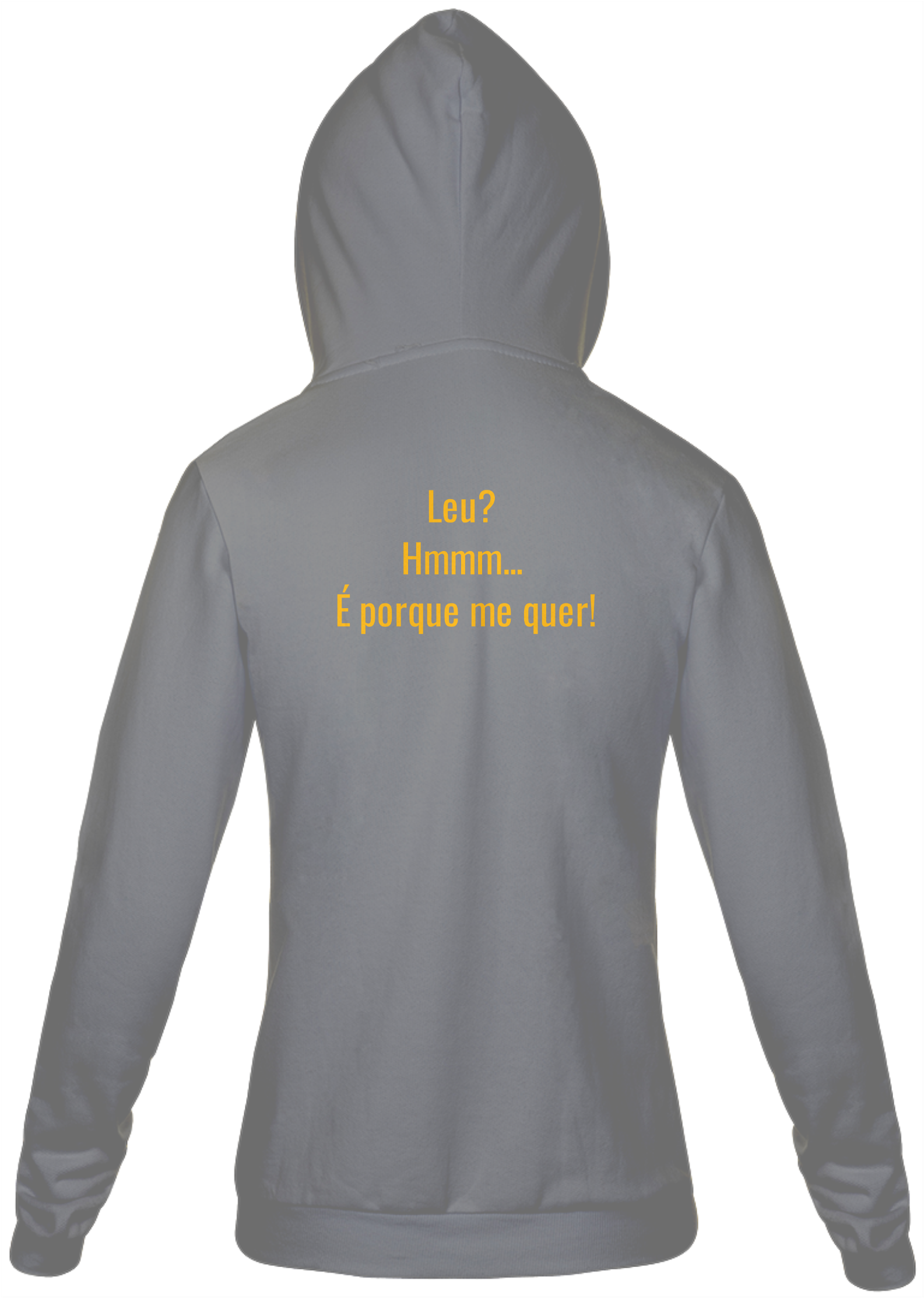 Nome do produto: Jaqueta Moletom Masculino Estampa Frase - Leu? Hmmm... É porque me quer!