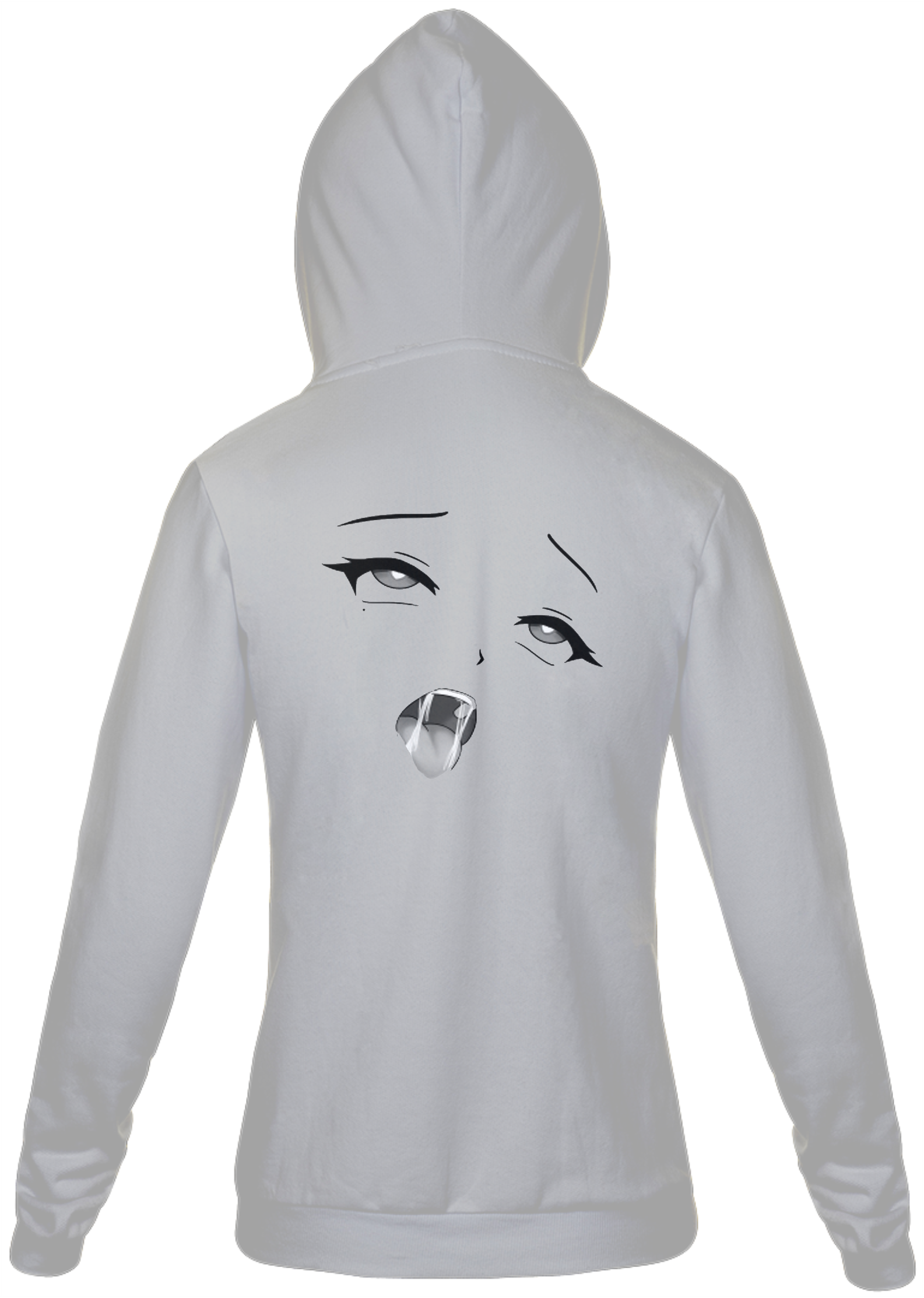 Nome do produto: Jaqueta Moletom Hentai Ahegao Princess Anime com Zíper Unissex Estampada 