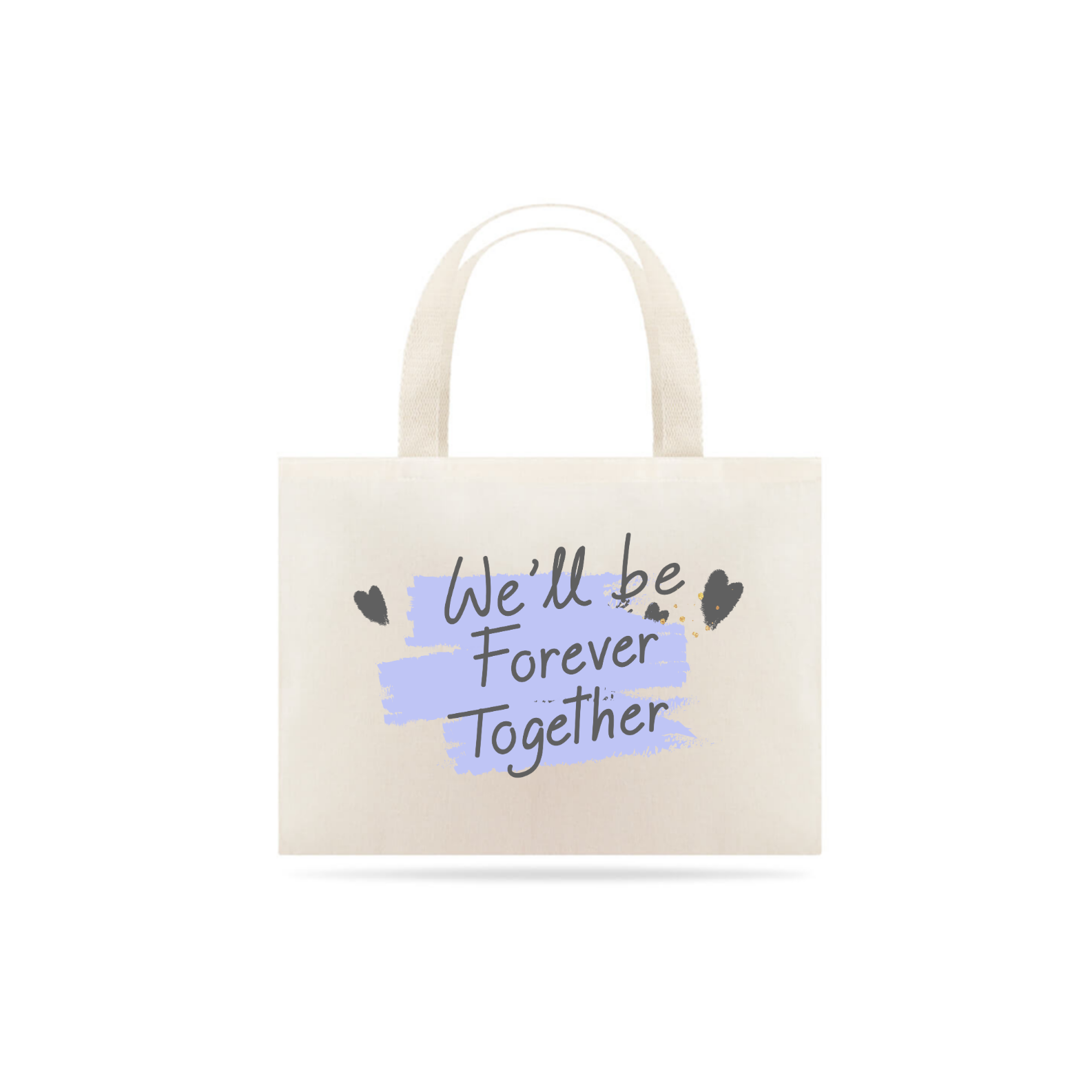 Nome do produto: Eco Bag Grande com Estampa We\'ll be Forever Together - Nós Vamos Ficar Juntos Para Sempre