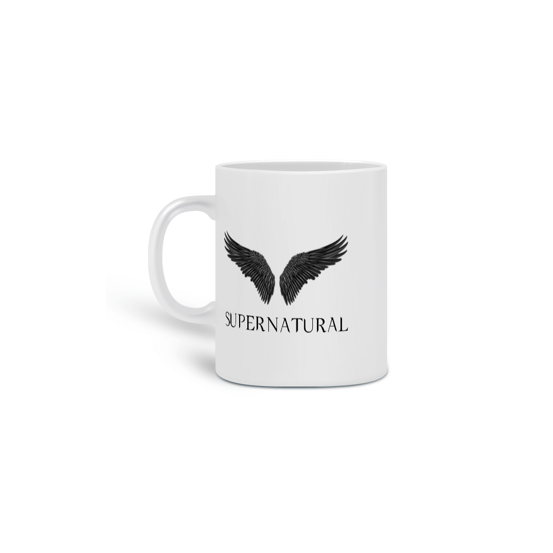 Nome do produto: Caneca Cerâmica com Estampa da Série Supernatural - Sobrenatural Versão 2