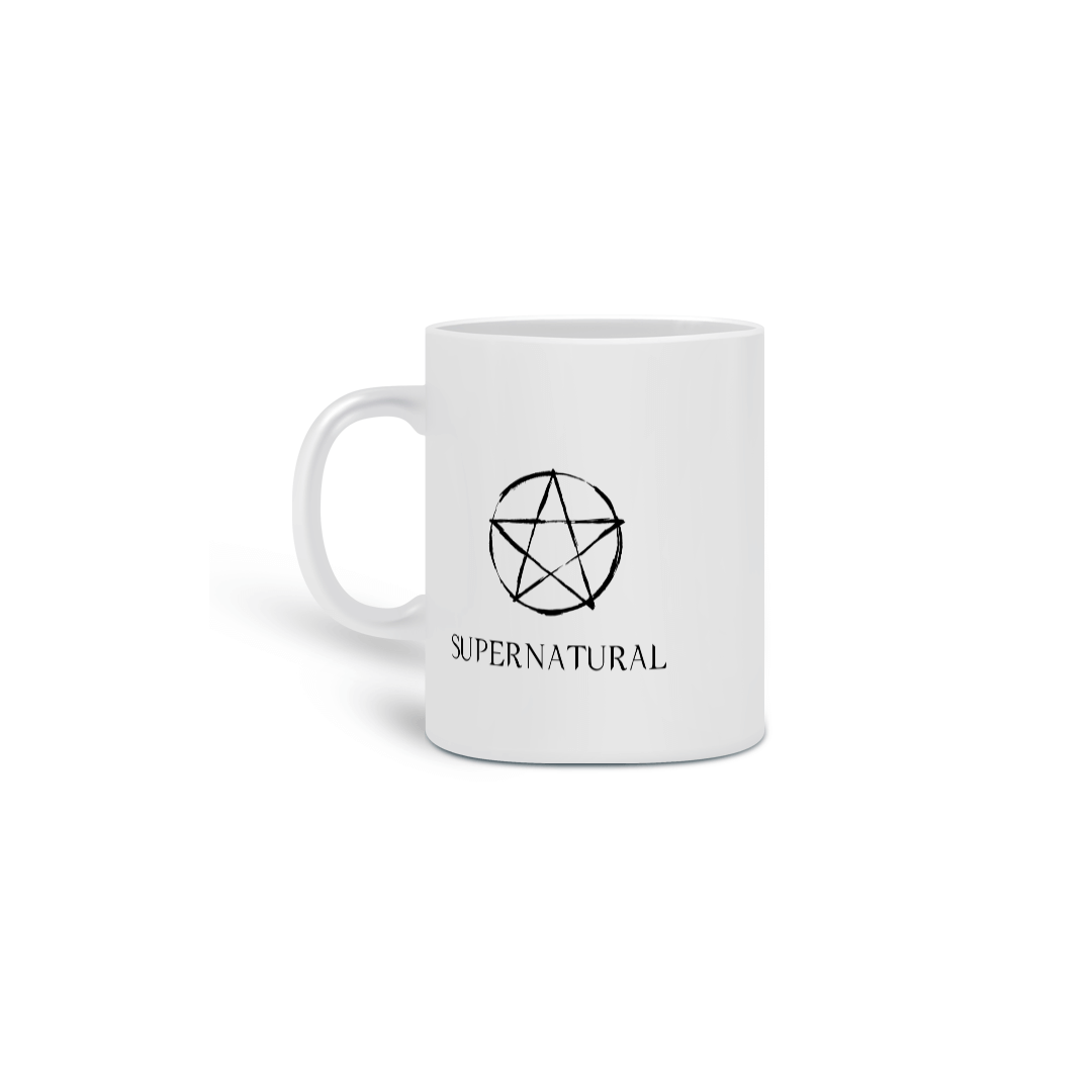 Nome do produto: Caneca Cerâmica Estampa Série Supernatural - Sobrenatural
