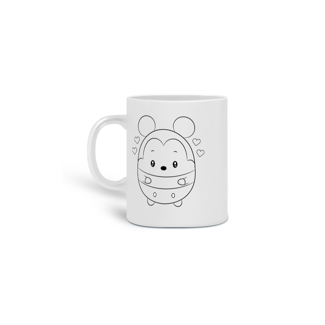 Nome do produto: Caneca Cerâmica Estampa Mickey Fofo