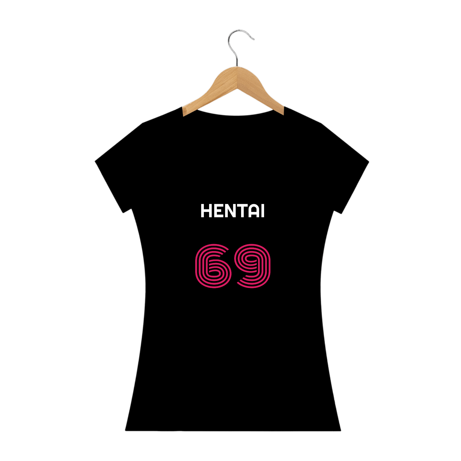 Nome do produto: Camiseta Baby Look Hentai 69 Baby Long Quality Estampada