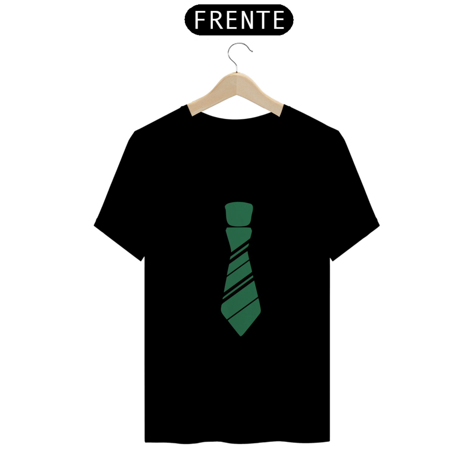 Nome do produto: Camiseta Gravata Verde Cinema Estampada