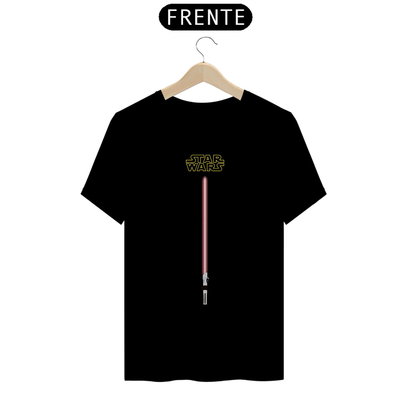 Nome do produto: Camiseta Sabre de Luz Vermelho Star Wars - Espada Lightsaber Red